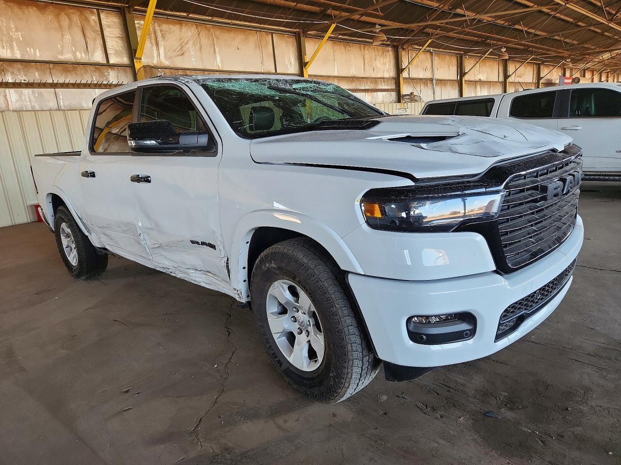 2025 Ram 1500 Laramie White vin: 1C6SRFJP5SN766560