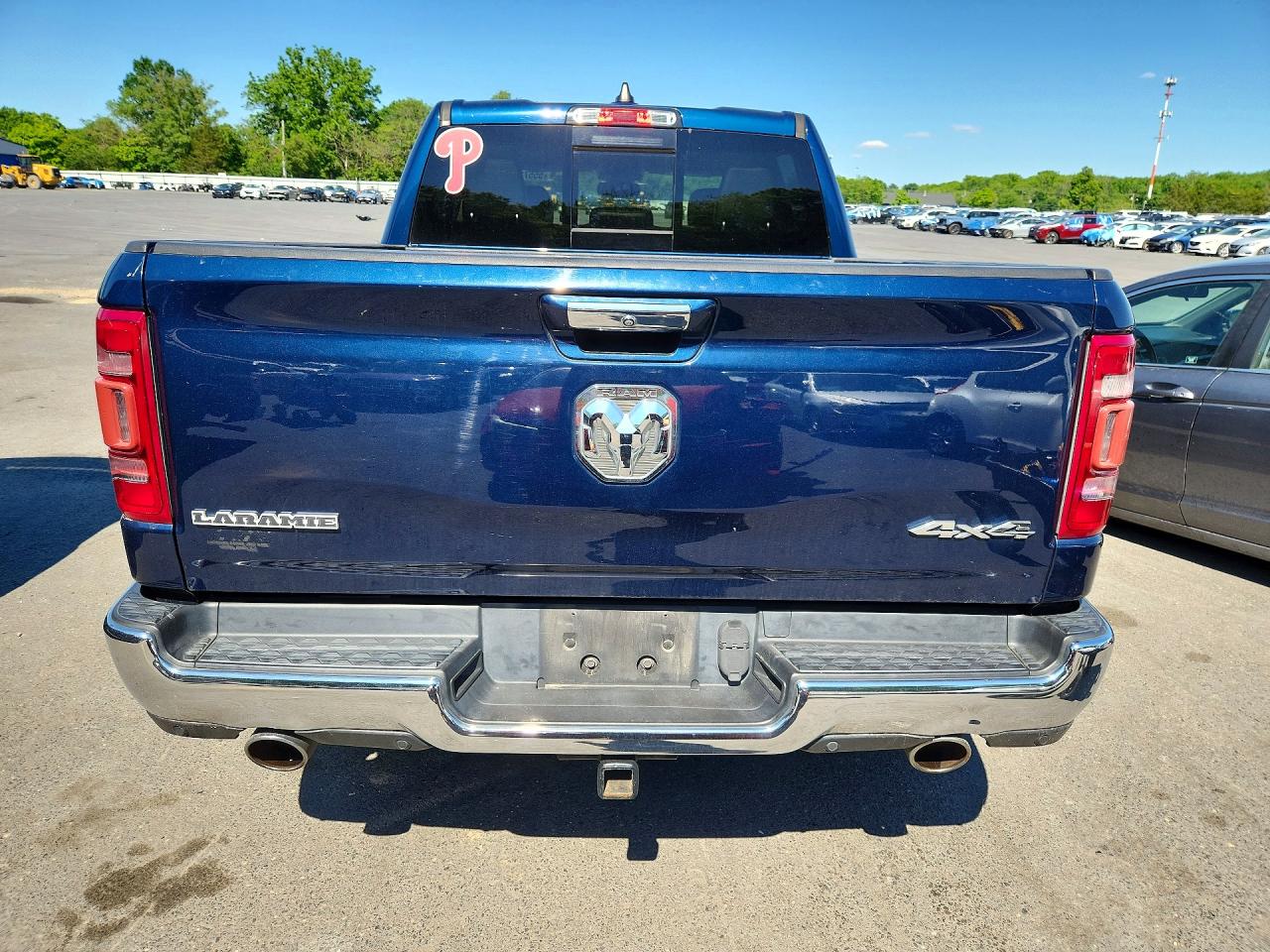 2019 Ram 1500 Laramie Blue vin: 1C6SRFJT2KN650312