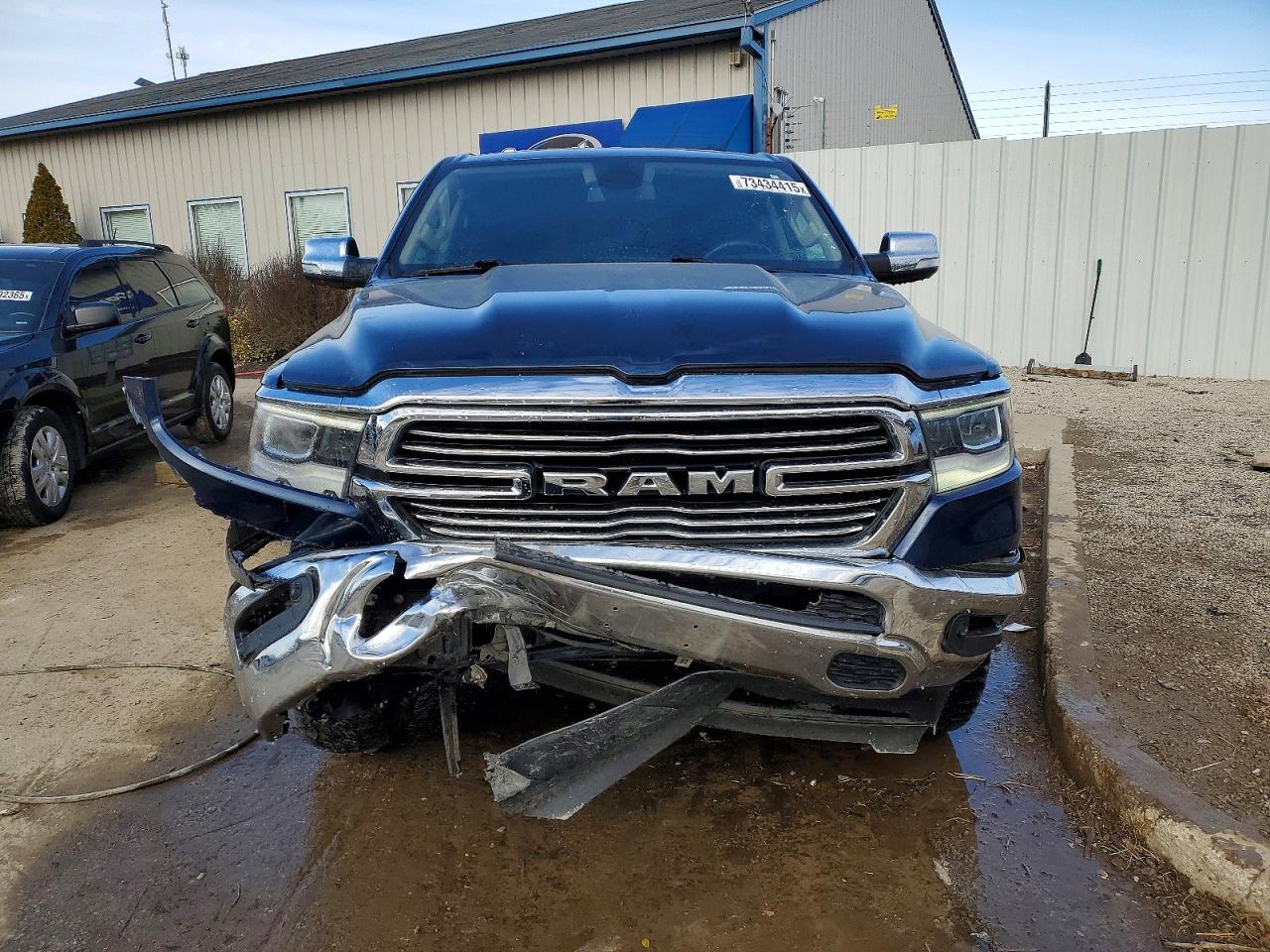 2020 Ram 1500 Laramie Blue vin: 1C6SRFJT2LN204646