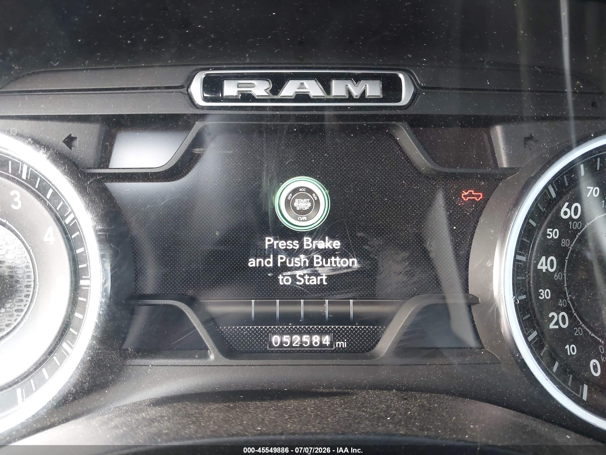 2020 Ram 1500 Laramie  4x4 5'7 Box Blue vin: 1C6SRFJT6LN325650