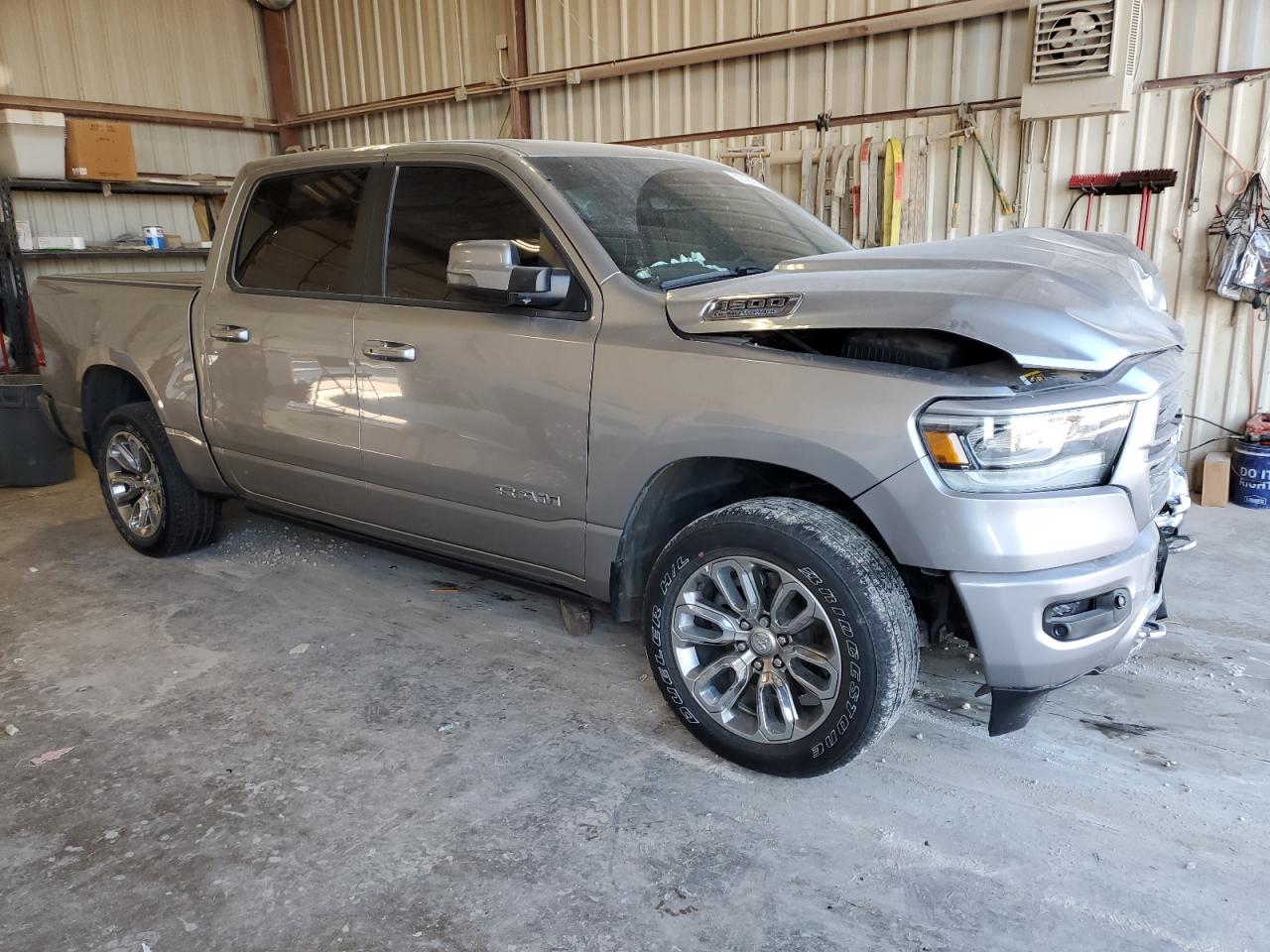 2024 Ram 1500 Laramie Gray vin: 1C6SRFJT8RN190213