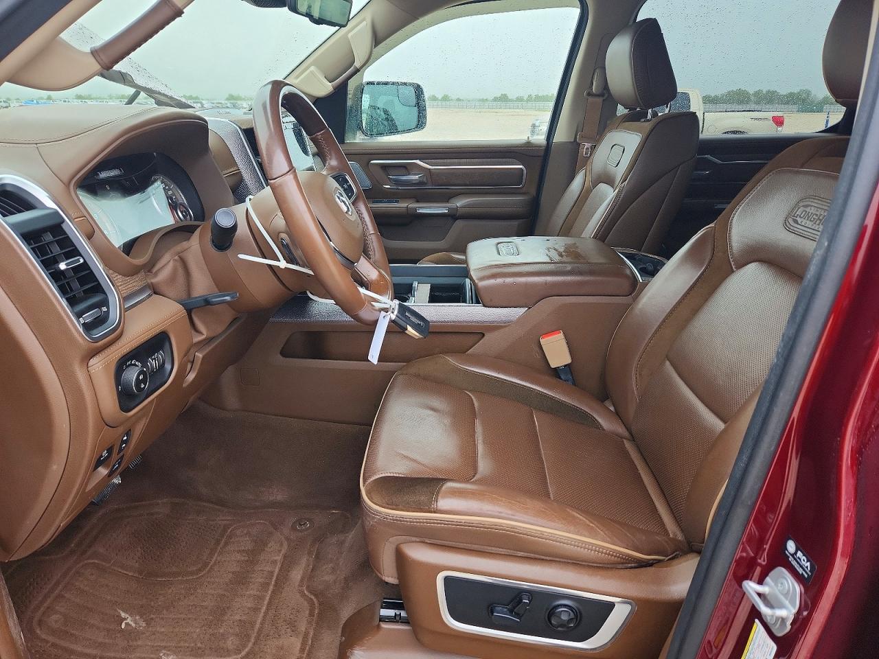 2021 Ram 1500 Longhorn Red vin: 1C6SRFKM9MN592533