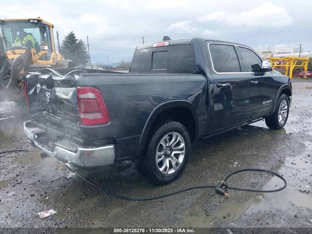 2019 Ram 1500 Longhorn  4x4 5'7" Box Gray vin: 1C6SRFKT4KN839543