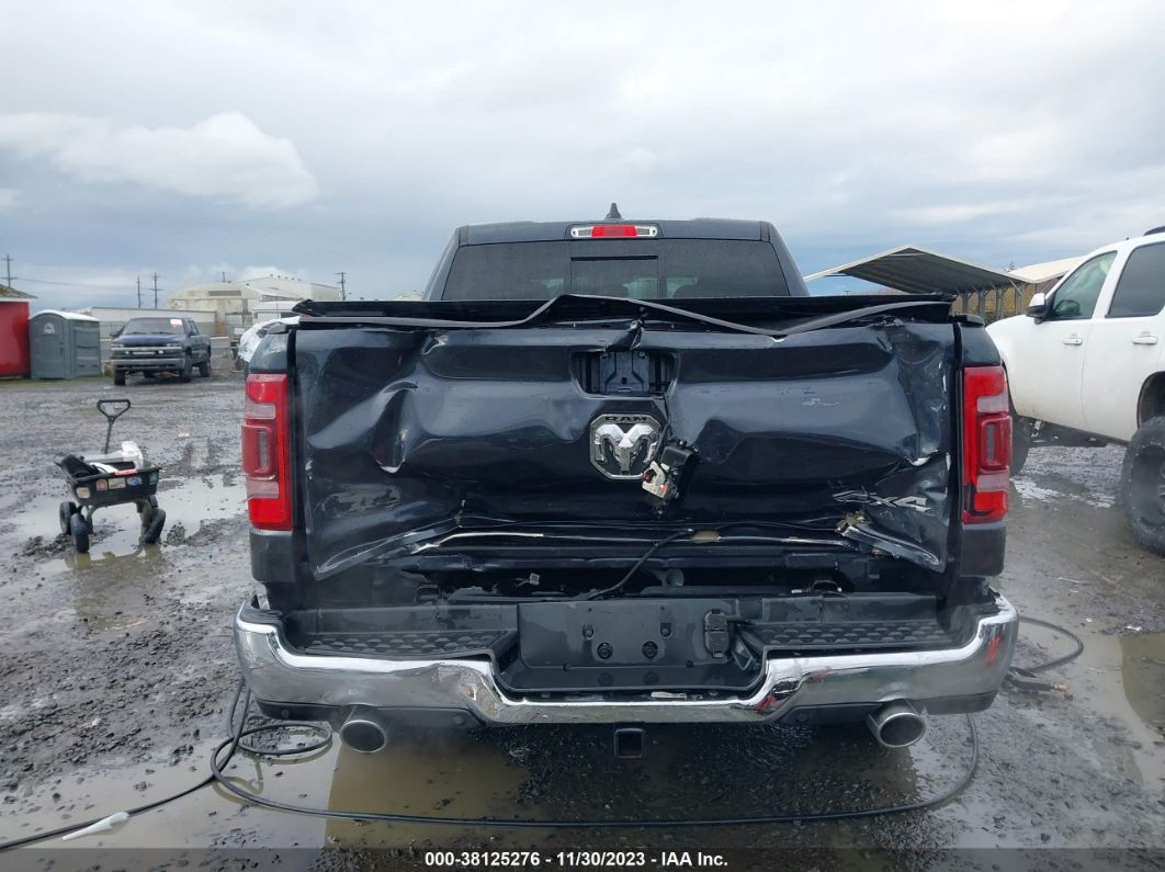 2019 Ram 1500 Longhorn  4x4 5'7" Box Gray vin: 1C6SRFKT4KN839543