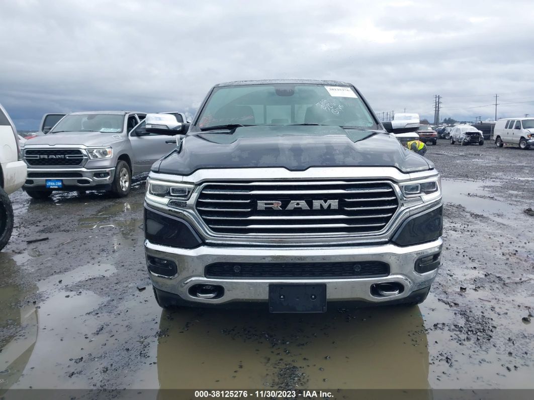 2019 Ram 1500 Longhorn  4x4 5'7" Box Gray vin: 1C6SRFKT4KN839543