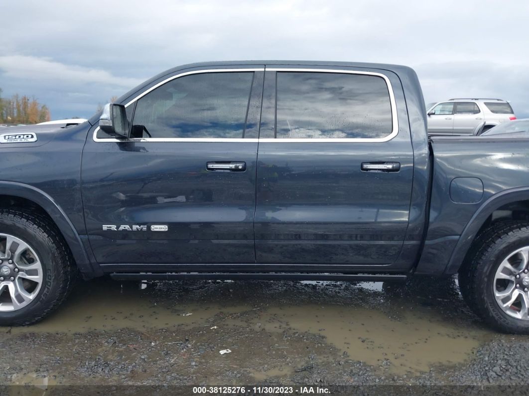 2019 Ram 1500 Longhorn  4x4 5'7" Box Gray vin: 1C6SRFKT4KN839543