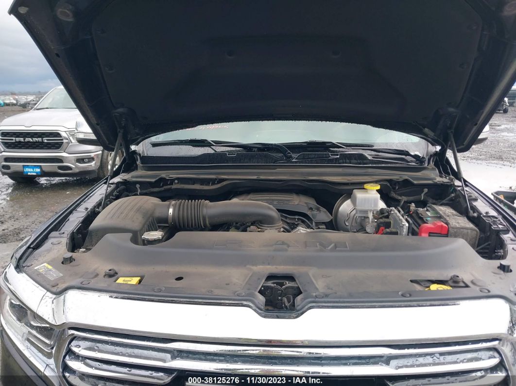 2019 Ram 1500 Longhorn  4x4 5'7" Box Gray vin: 1C6SRFKT4KN839543