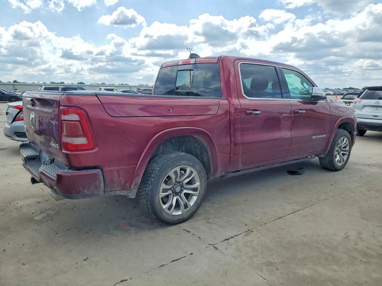 2020 Ram 1500 Longhorn Burgundy vin: 1C6SRFKT5LN244606