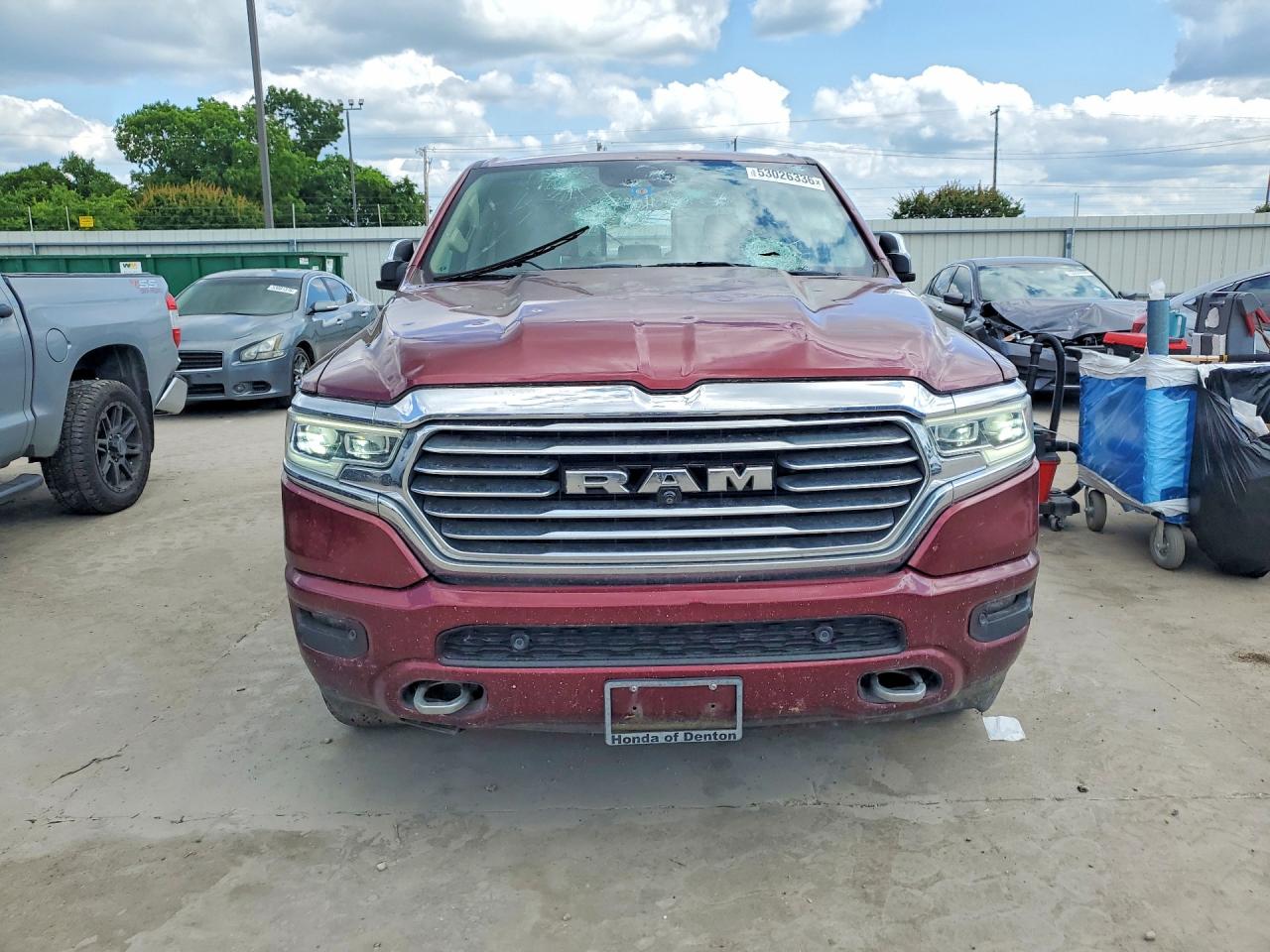 2020 Ram 1500 Longhorn Burgundy vin: 1C6SRFKT5LN244606
