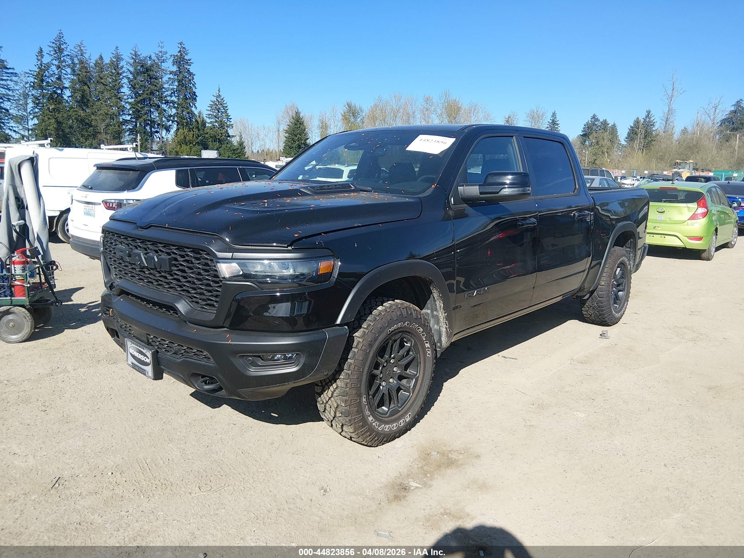 2025 Ram 1500 Rebel  4x4 5'7 Box Black vin: 1C6SRFLP1SN746545
