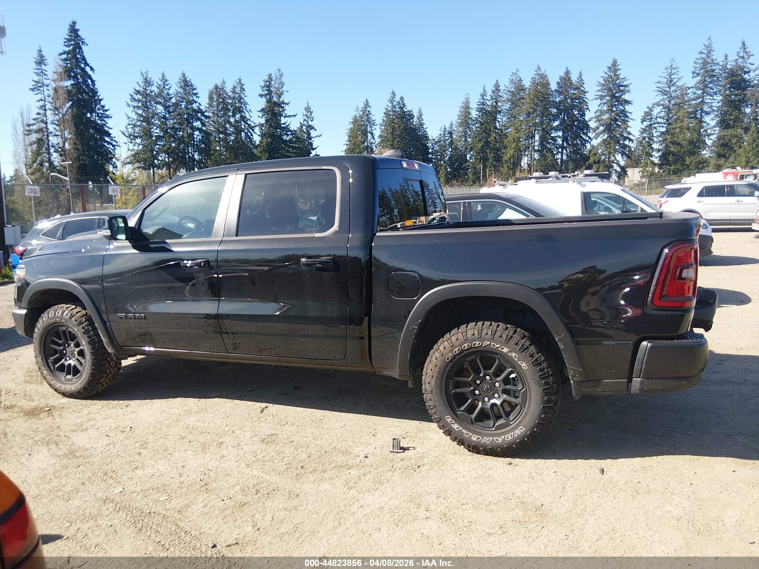 2025 Ram 1500 Rebel  4x4 5'7 Box Black vin: 1C6SRFLP1SN746545