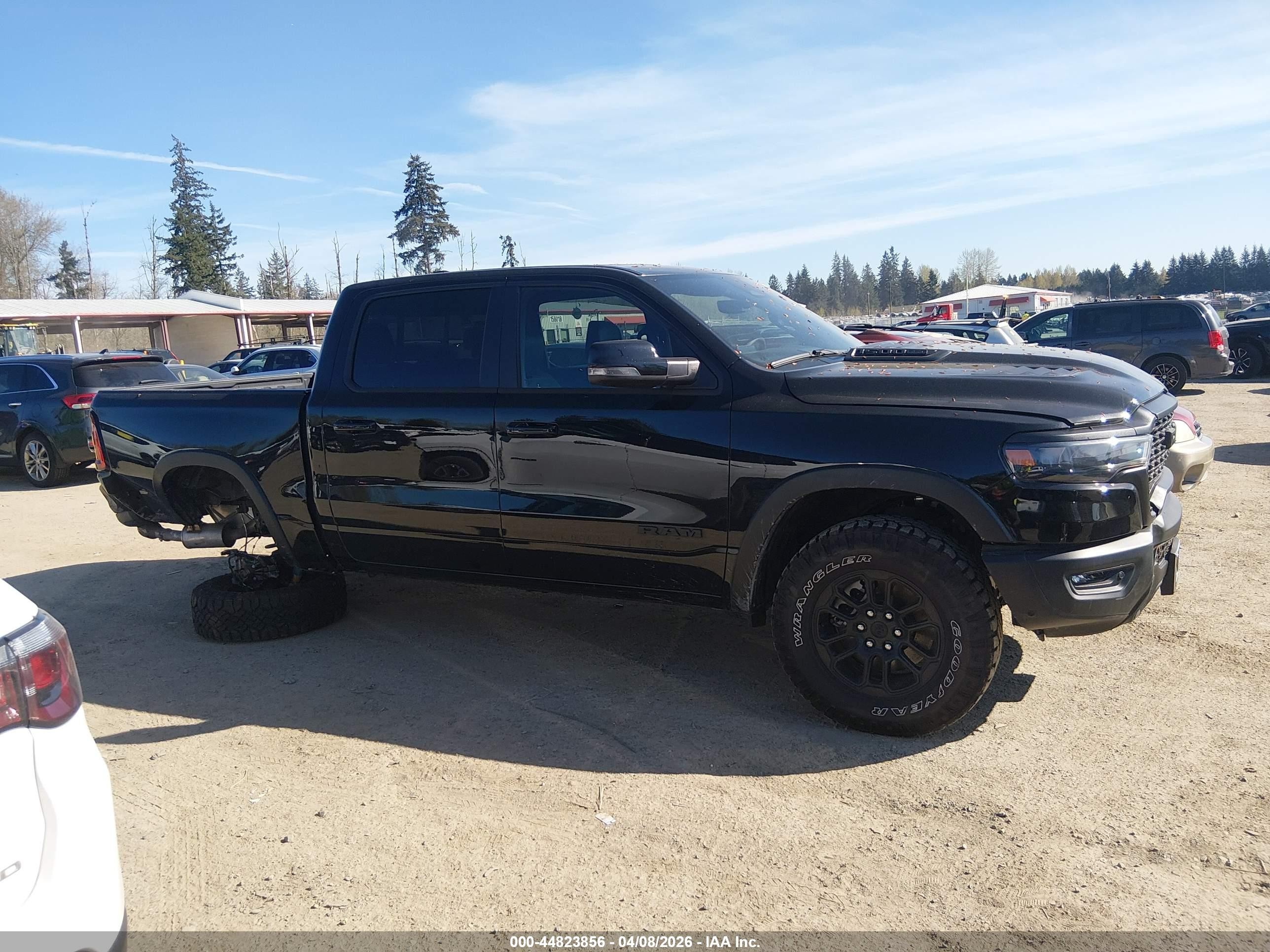 2025 Ram 1500 Rebel  4x4 5'7 Box Black vin: 1C6SRFLP1SN746545