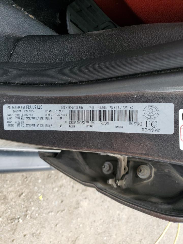 2019 Ram 1500 Rebel Gray vin: 1C6SRFLT0KN579785