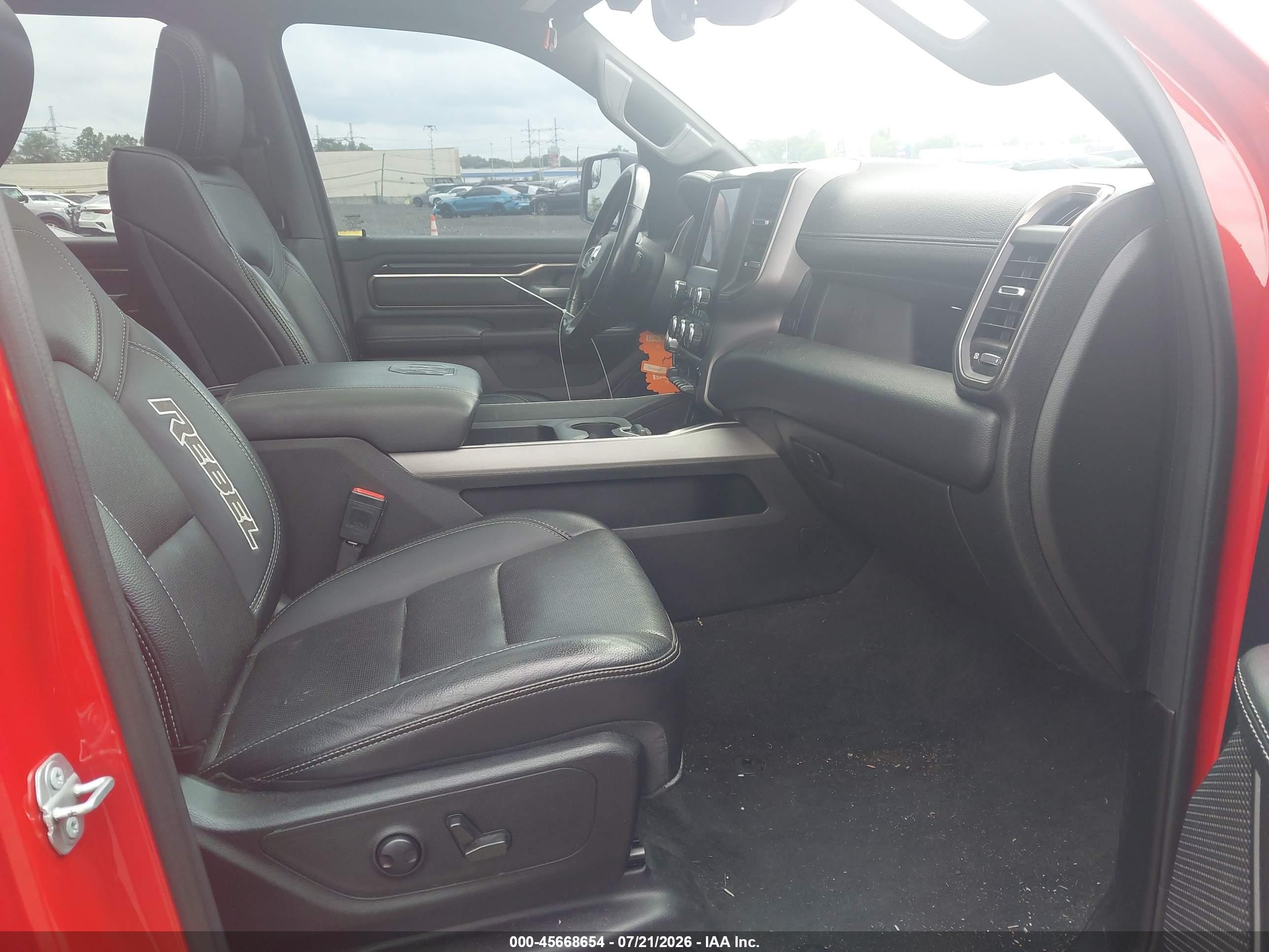 2022 Ram 1500 Rebel  4x4 5'7 Box Red vin: 1C6SRFLT2NN100786