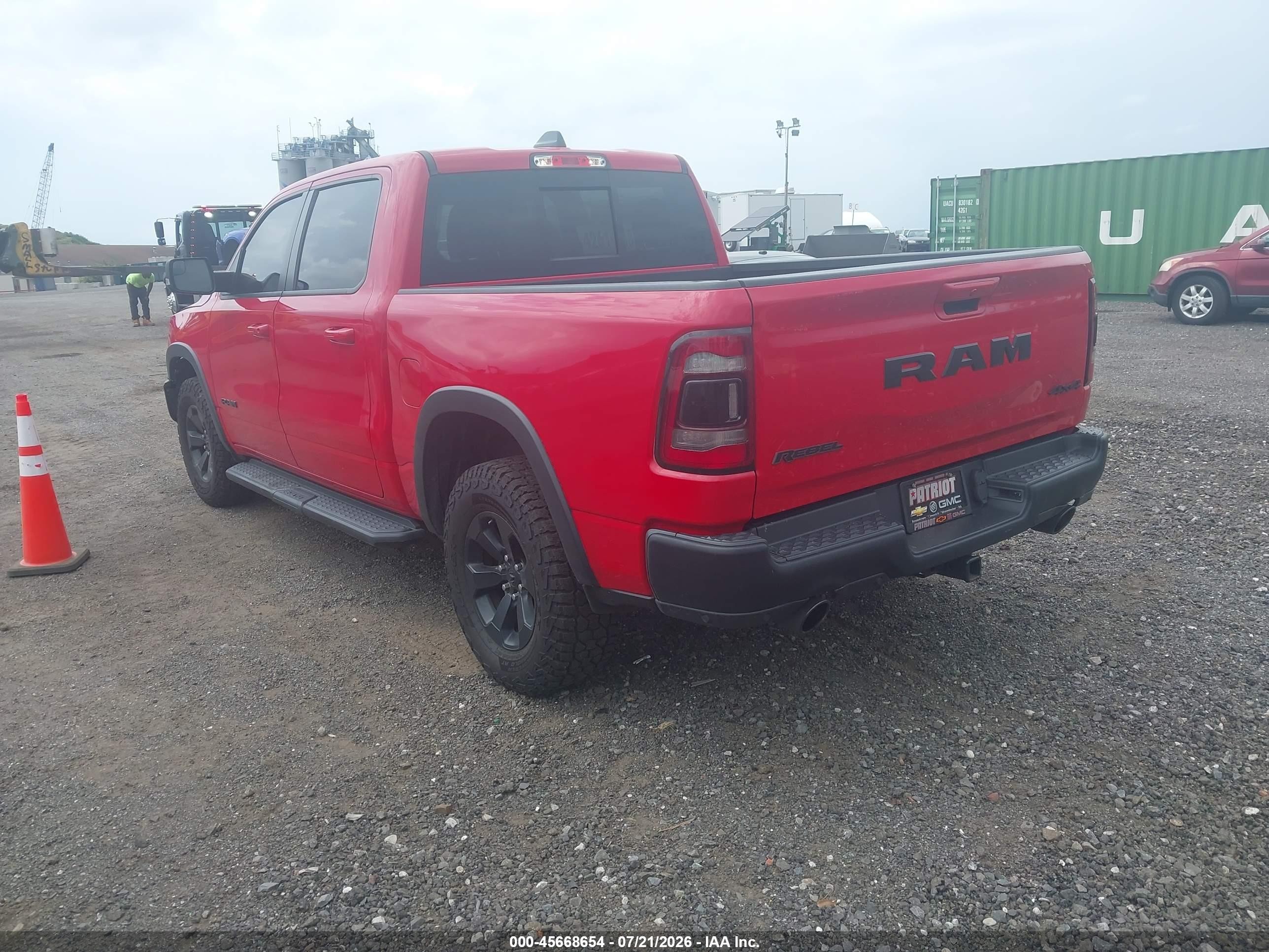 2022 Ram 1500 Rebel  4x4 5'7 Box Red vin: 1C6SRFLT2NN100786
