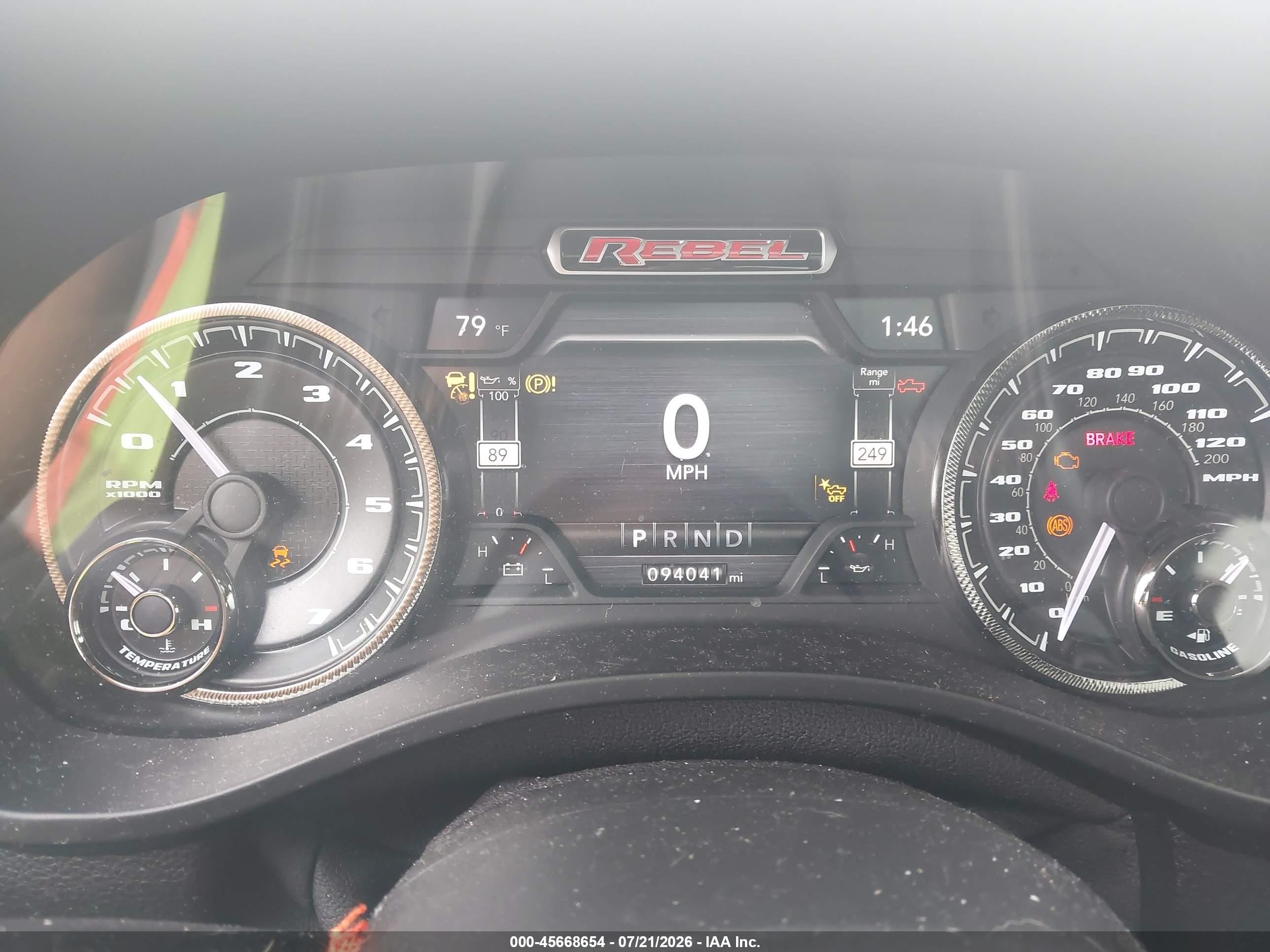 2022 Ram 1500 Rebel  4x4 5'7 Box Red vin: 1C6SRFLT2NN100786
