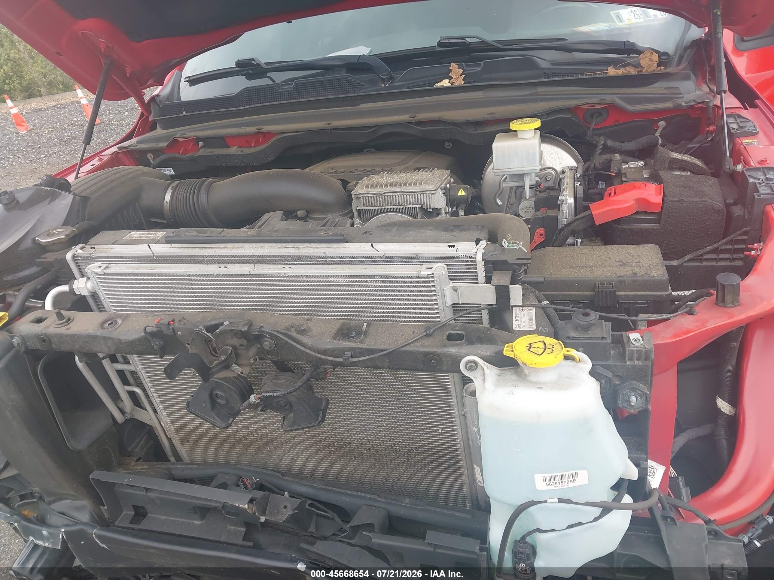 2022 Ram 1500 Rebel  4x4 5'7 Box Red vin: 1C6SRFLT2NN100786