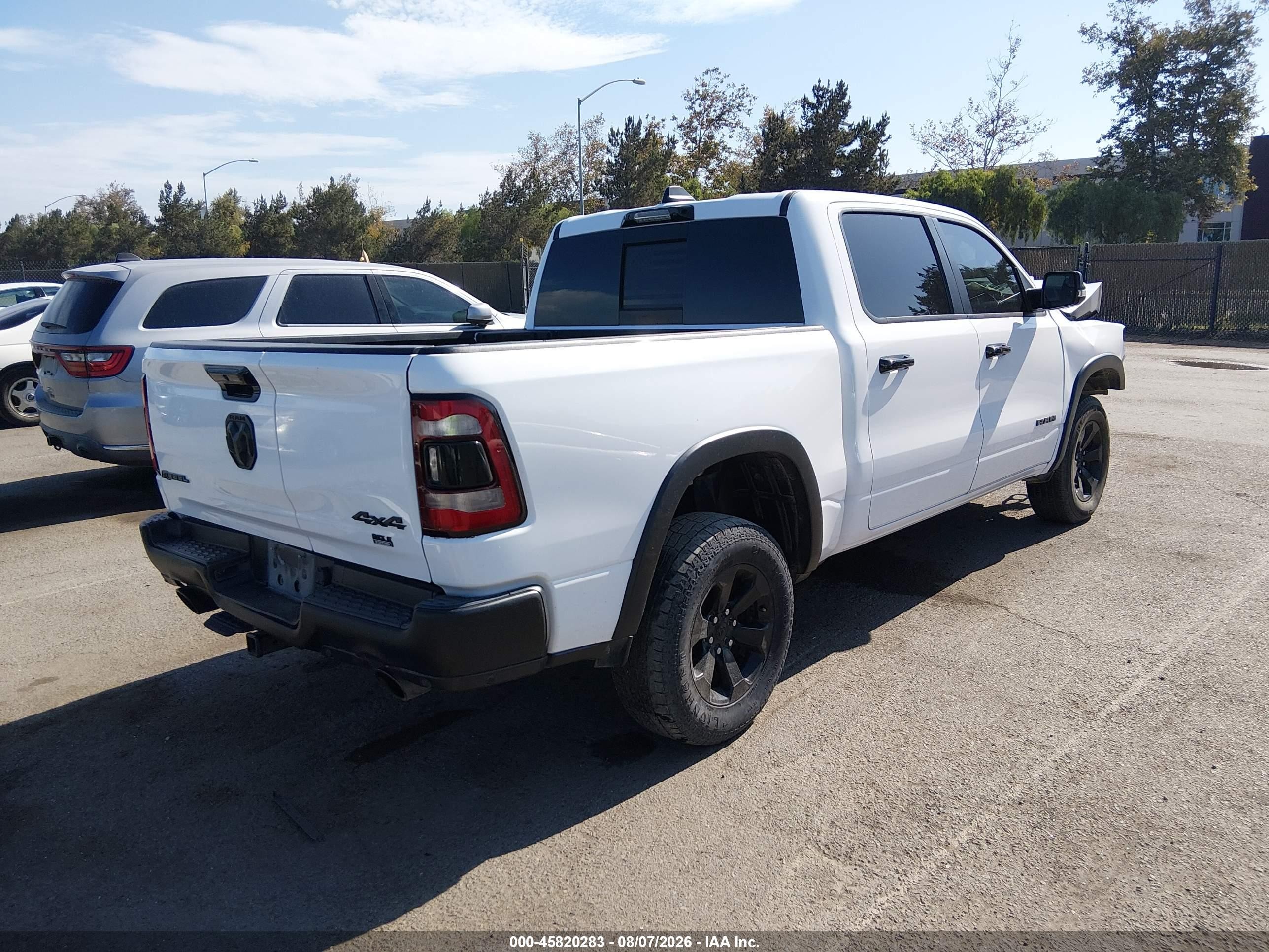 2023 Ram 1500 Rebel  4x4 5'7 Box Белый vin: 1C6SRFLT2PN598992