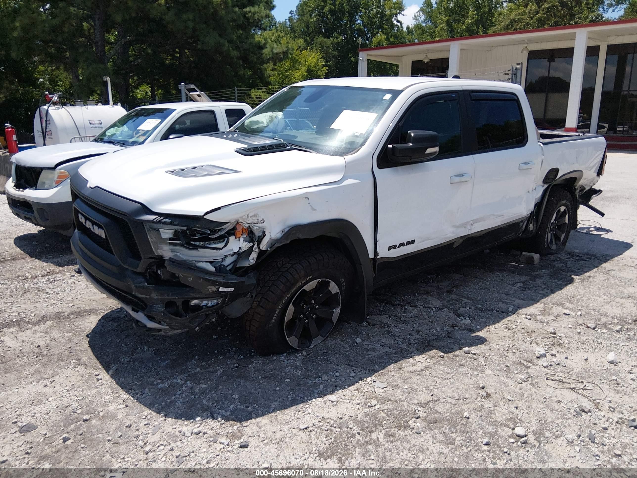 2020 Ram 1500 Rebel  4x4 5'7 Box White vin: 1C6SRFLT7LN421994