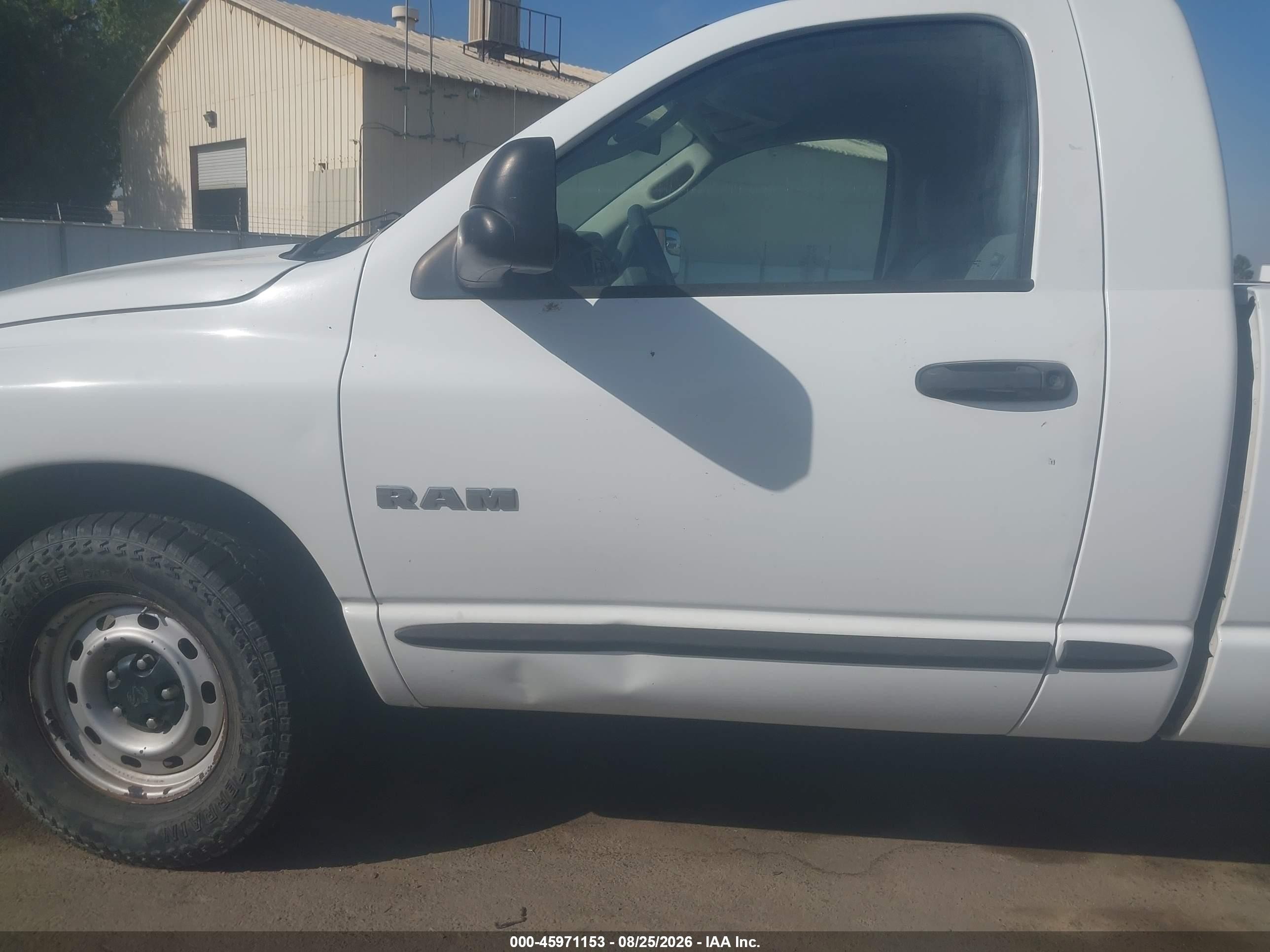 2008 Dodge Ram 1500 St/sxt White vin: 1D3HA16N98J174266