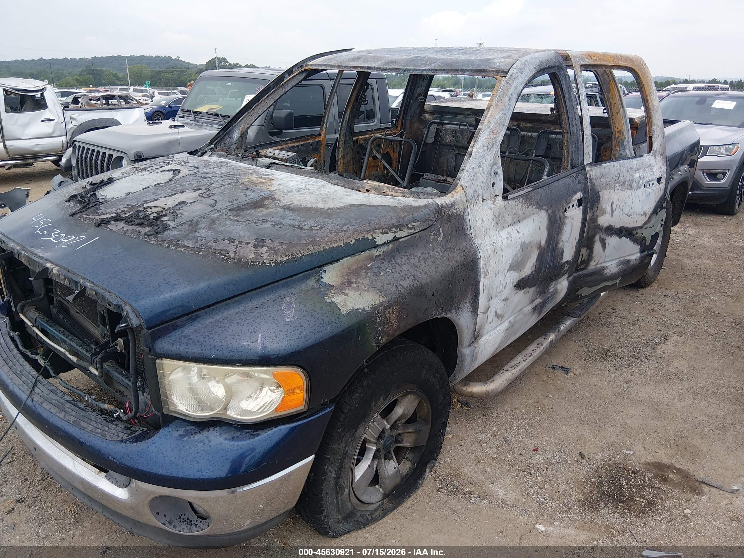 2003 Dodge Ram 1500 Slt/laramie/st Blue vin: 1D3HA18Z03J556744