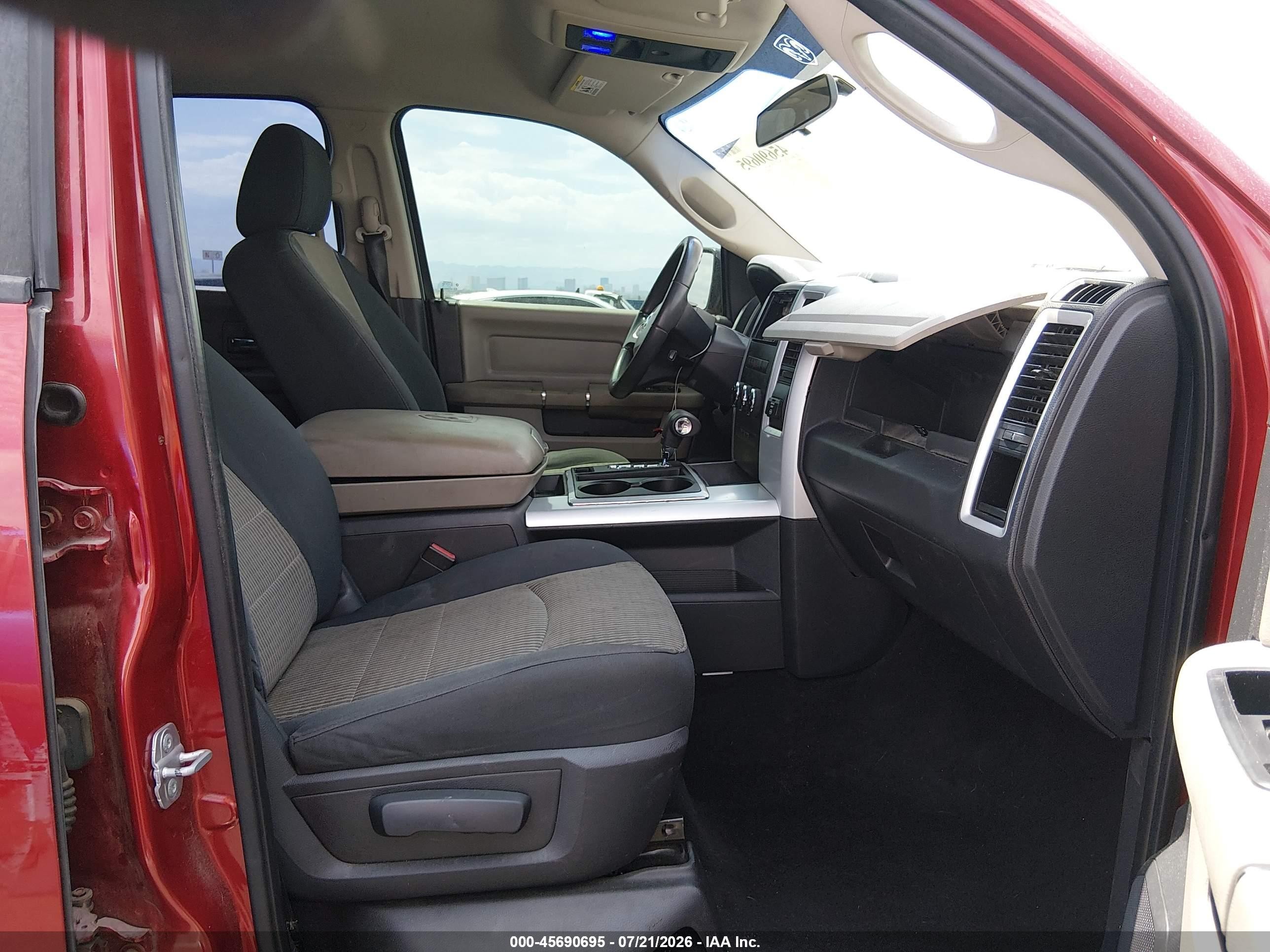 2009 Dodge Ram 1500 Slt/sport/trx Burgundy vin: 1D3HB13P19S749426