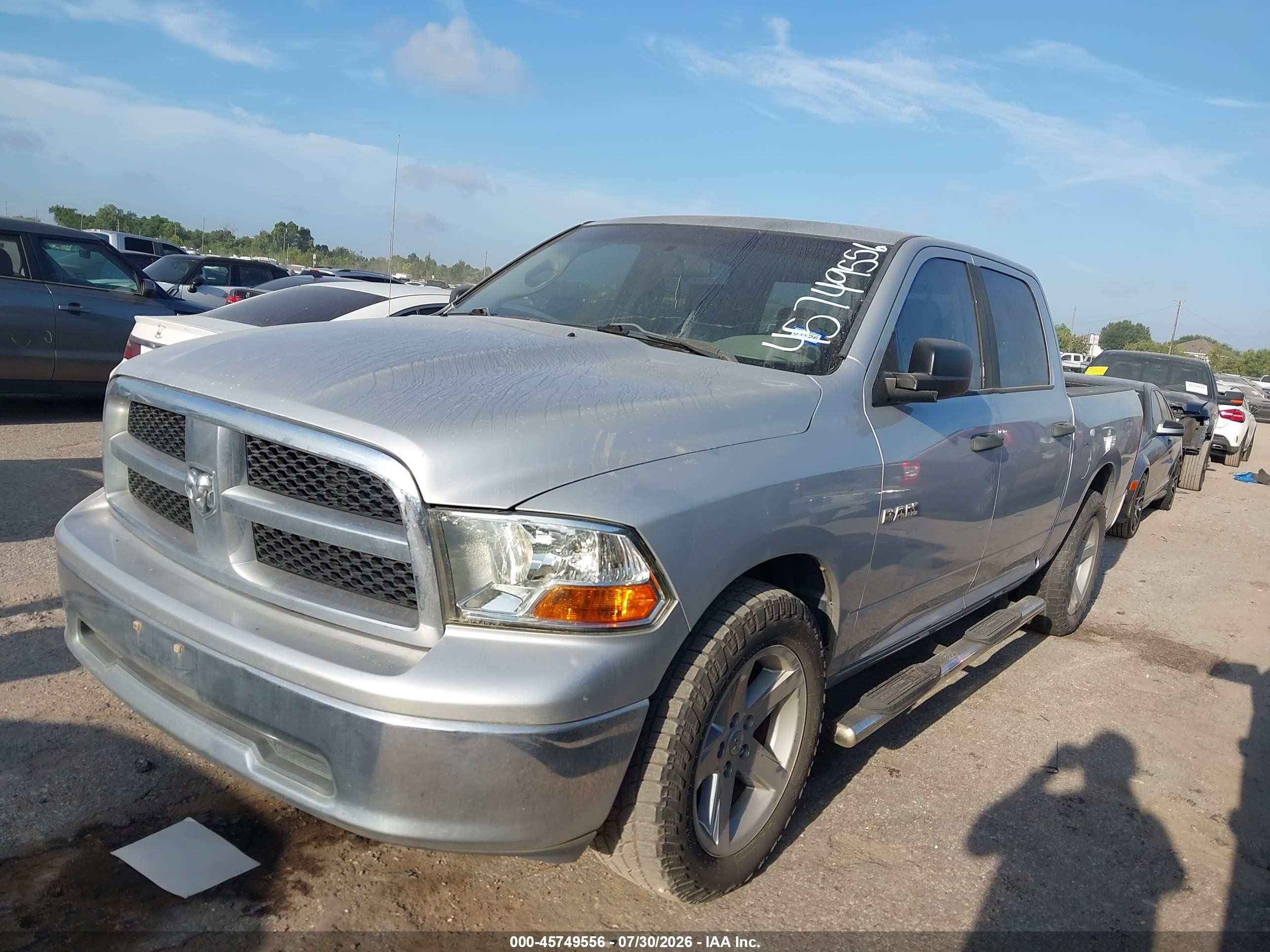 2009 Dodge Ram 1500 Slt/sport/trx Серебряный vin: 1D3HB13P69S700528