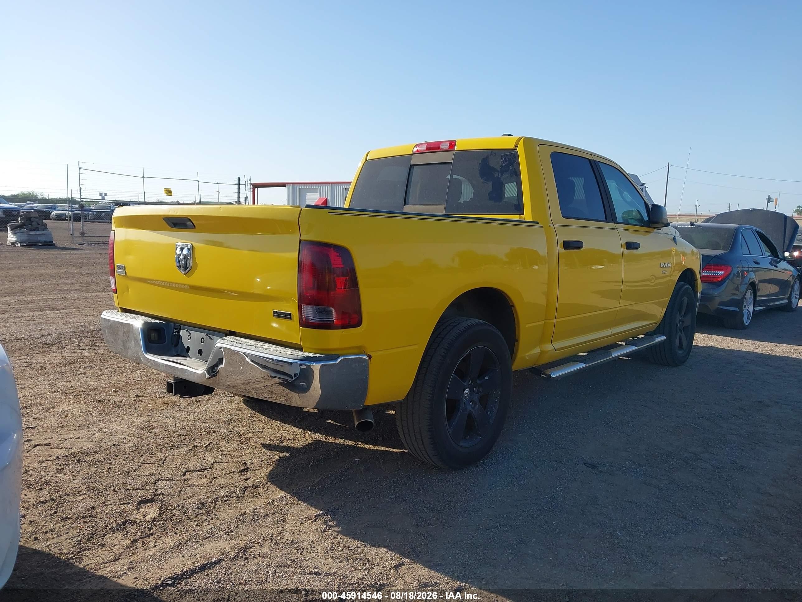 2009 Dodge Ram 1500 Slt/sport/trx Yellow vin: 1D3HB13P69S700688