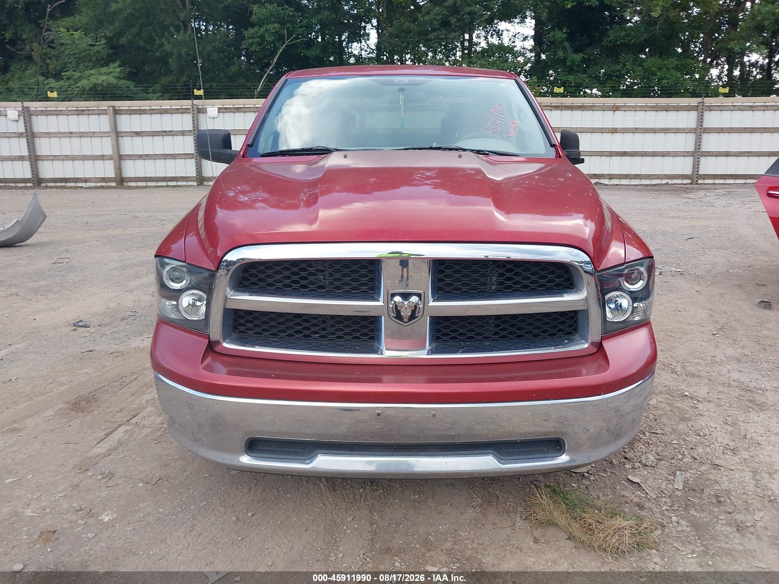 2009 Dodge Ram 1500 Slt/sport/trx Red vin: 1D3HB13P99S749142