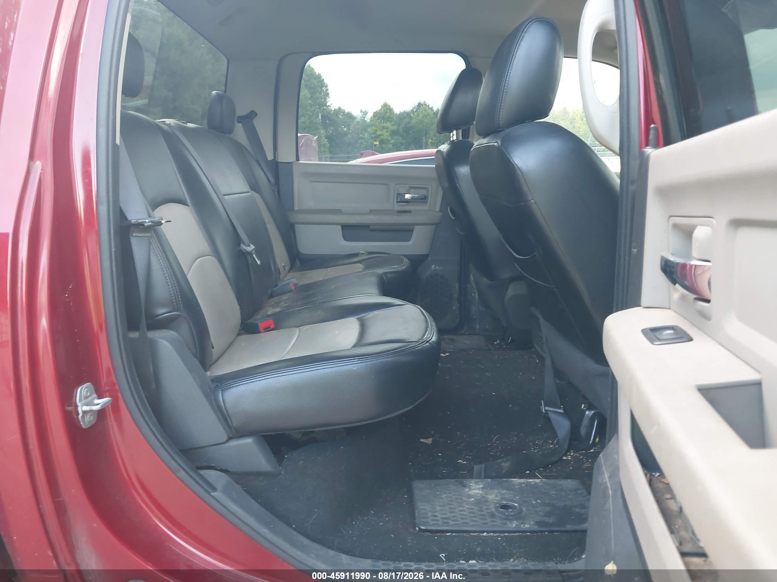 2009 Dodge Ram 1500 Slt/sport/trx Red vin: 1D3HB13P99S749142