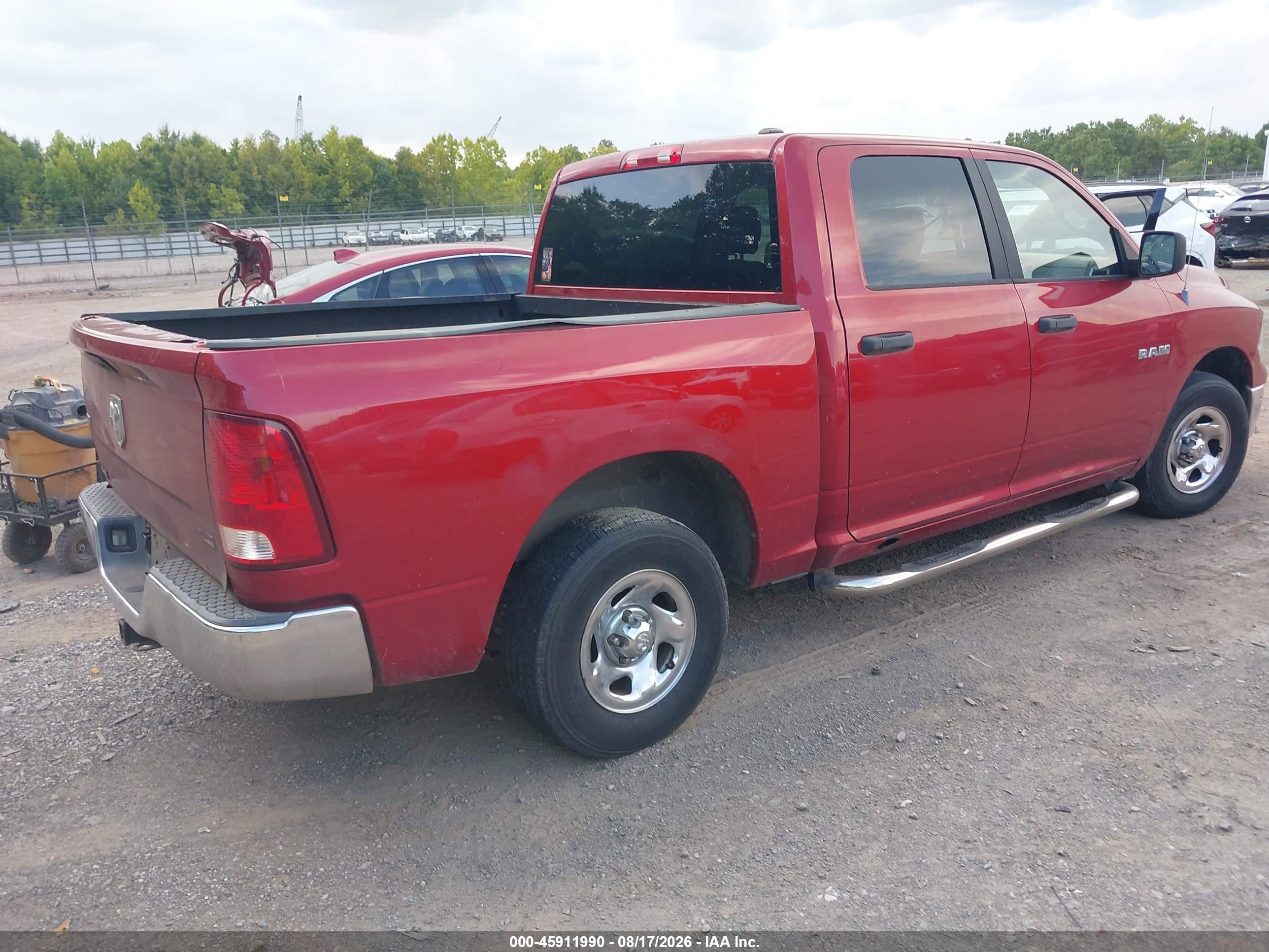2009 Dodge Ram 1500 Slt/sport/trx Red vin: 1D3HB13P99S749142