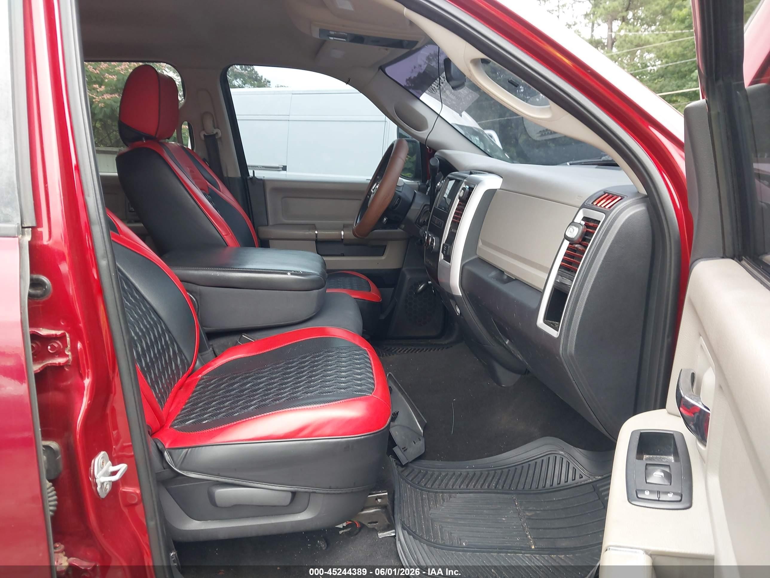 2009 Dodge Ram 1500 Slt/sport/trx Red vin: 1D3HB13PX9S727571