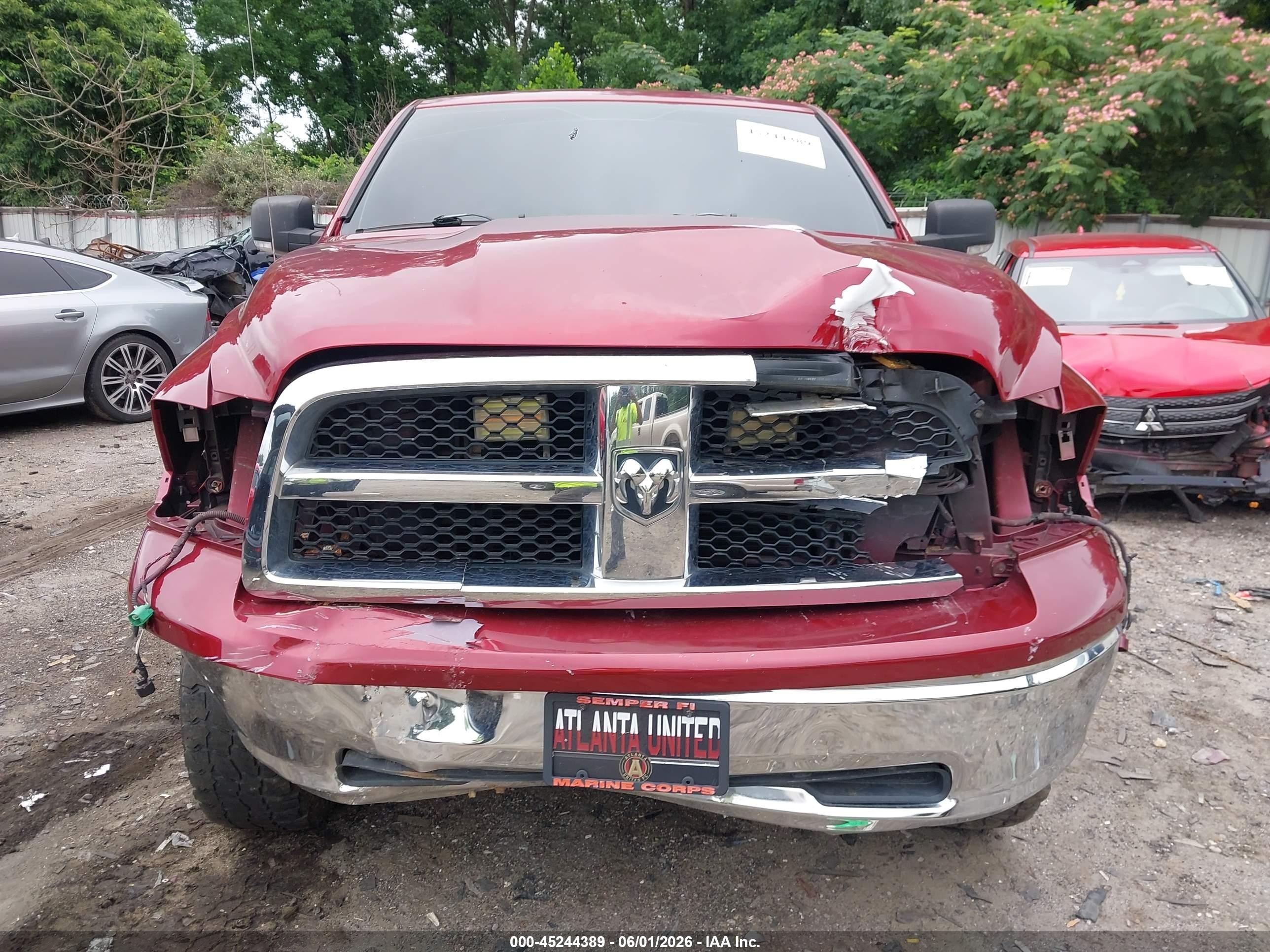 2009 Dodge Ram 1500 Slt/sport/trx Red vin: 1D3HB13PX9S727571