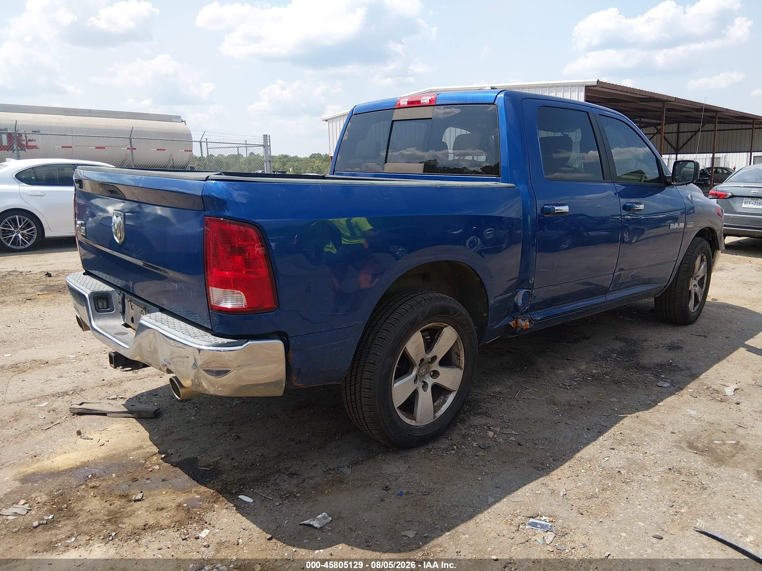 2009 Dodge Ram 1500 Slt/sport/trx Blue vin: 1D3HB13T09S701316