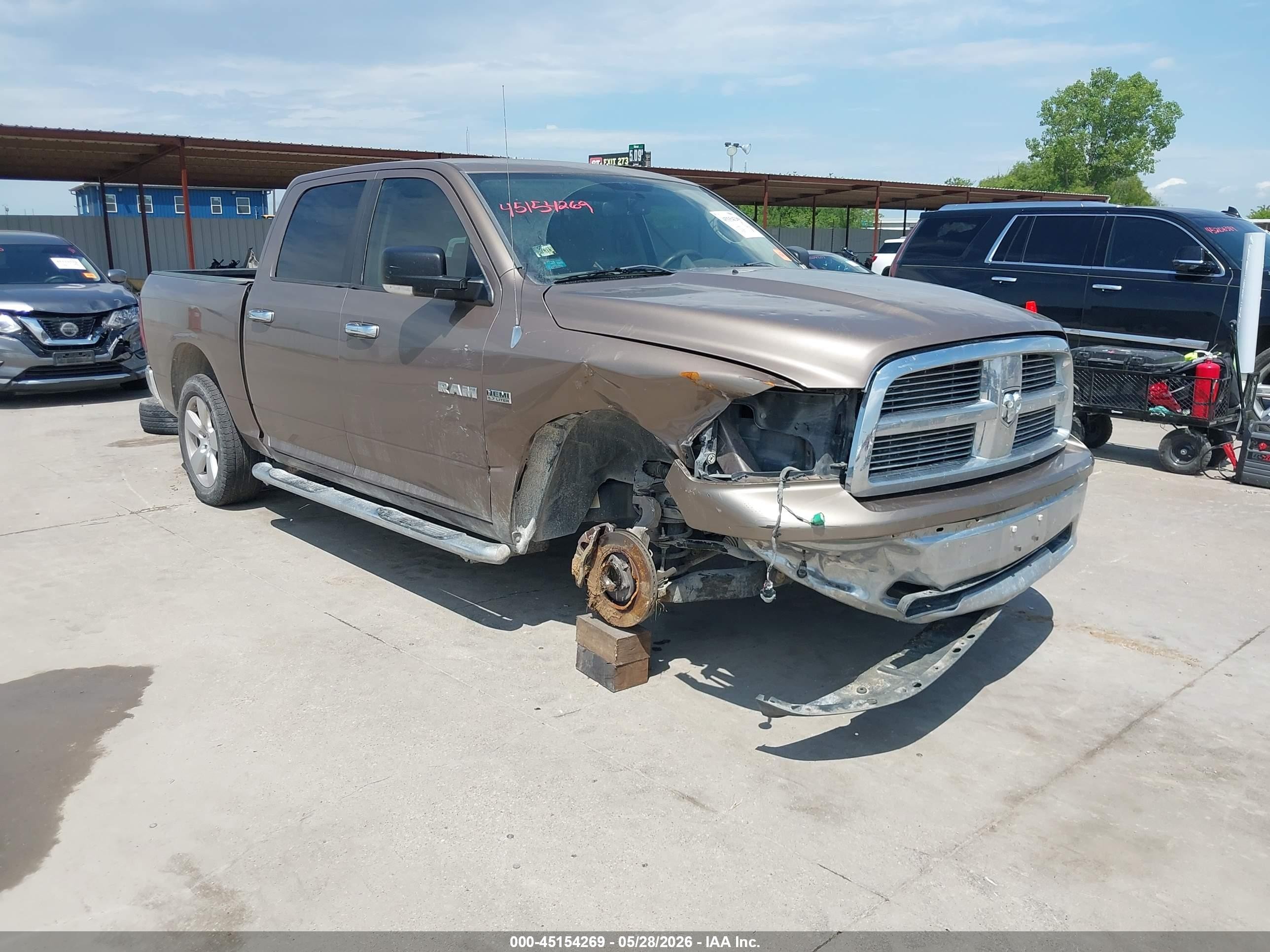 2009 Dodge Ram 1500 Slt/sport/trx Коричневый vin: 1D3HB13T09S752511