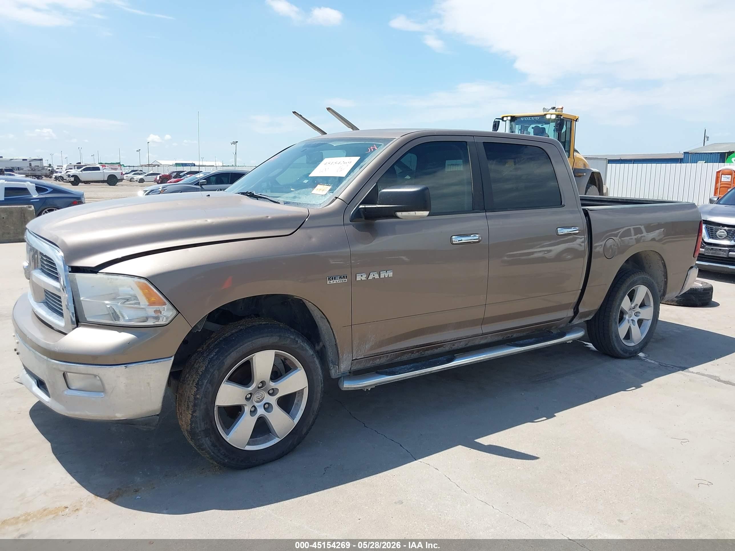 2009 Dodge Ram 1500 Slt/sport/trx Коричневый vin: 1D3HB13T09S752511