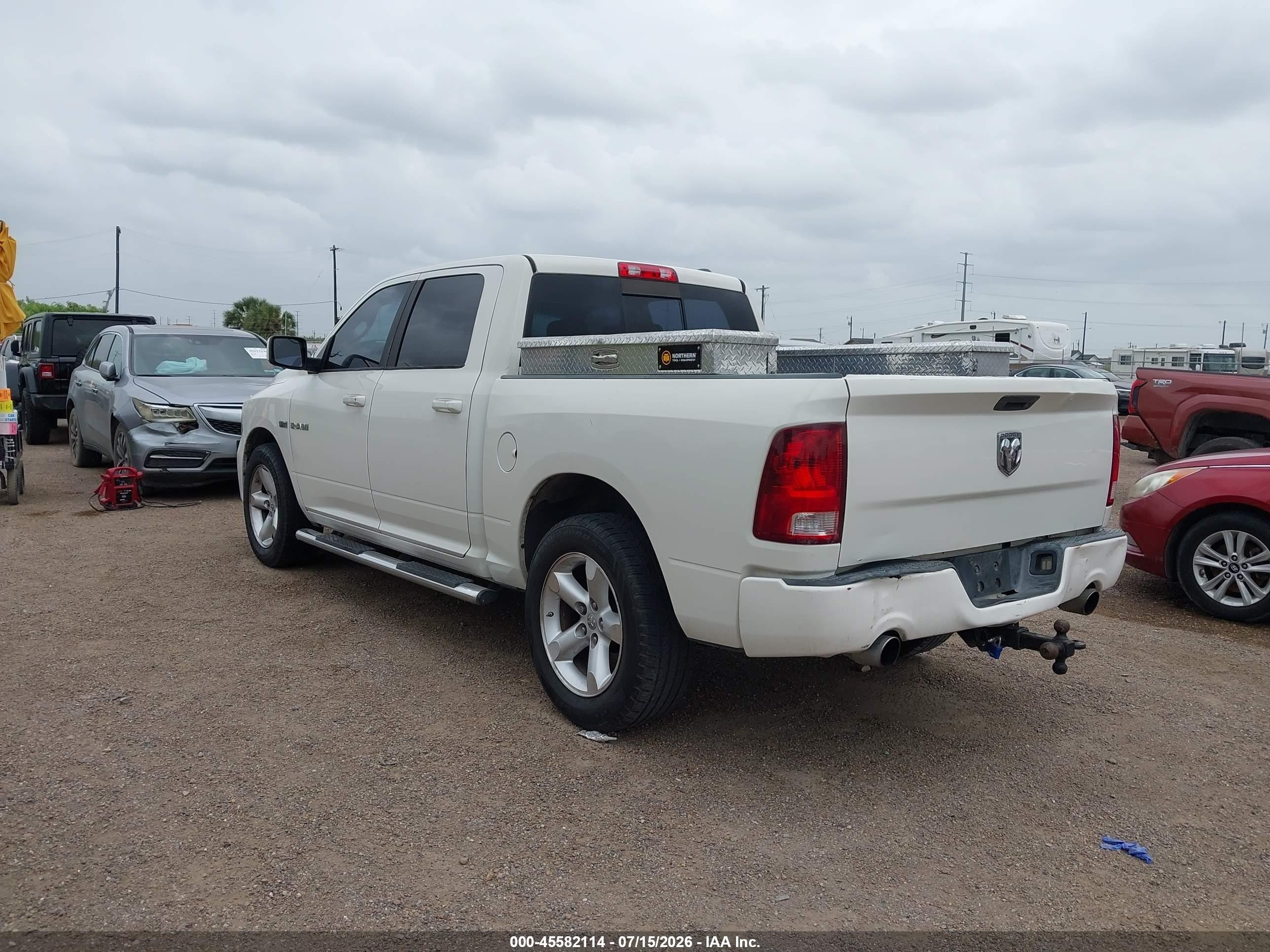2009 Dodge Ram 1500 Slt/sport/trx White vin: 1D3HB13T19S760309