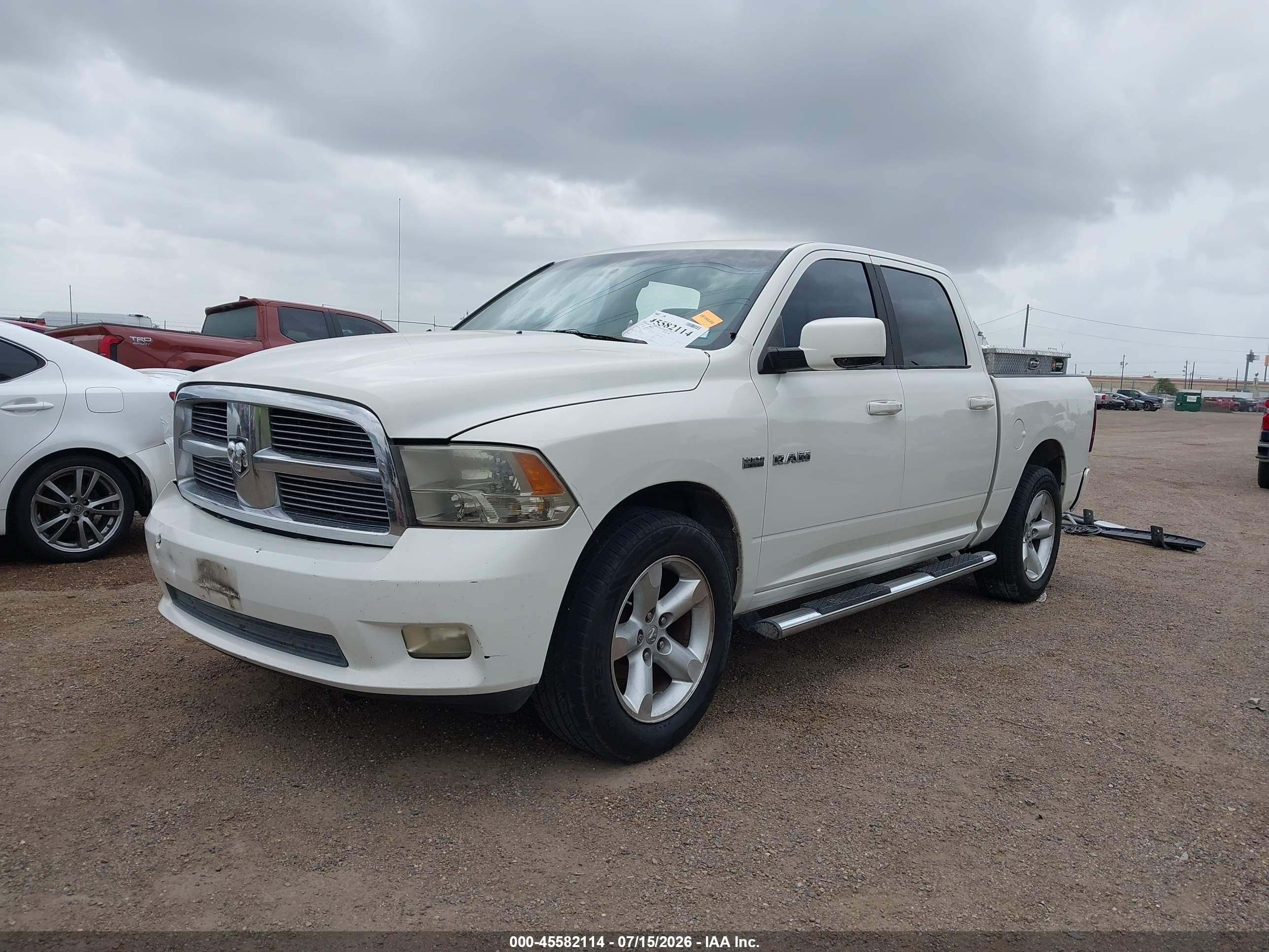 2009 Dodge Ram 1500 Slt/sport/trx White vin: 1D3HB13T19S760309