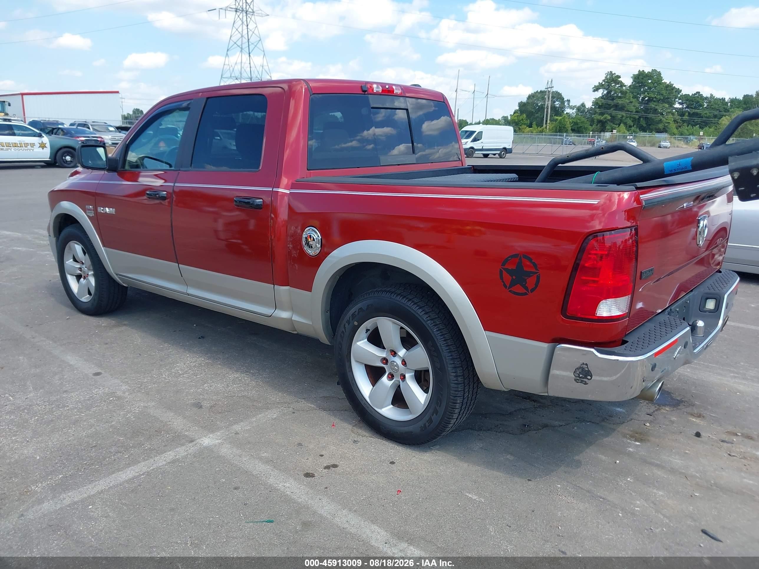 2009 Dodge Ram 1500 Laramie Бордовый vin: 1D3HB13T29S710986
