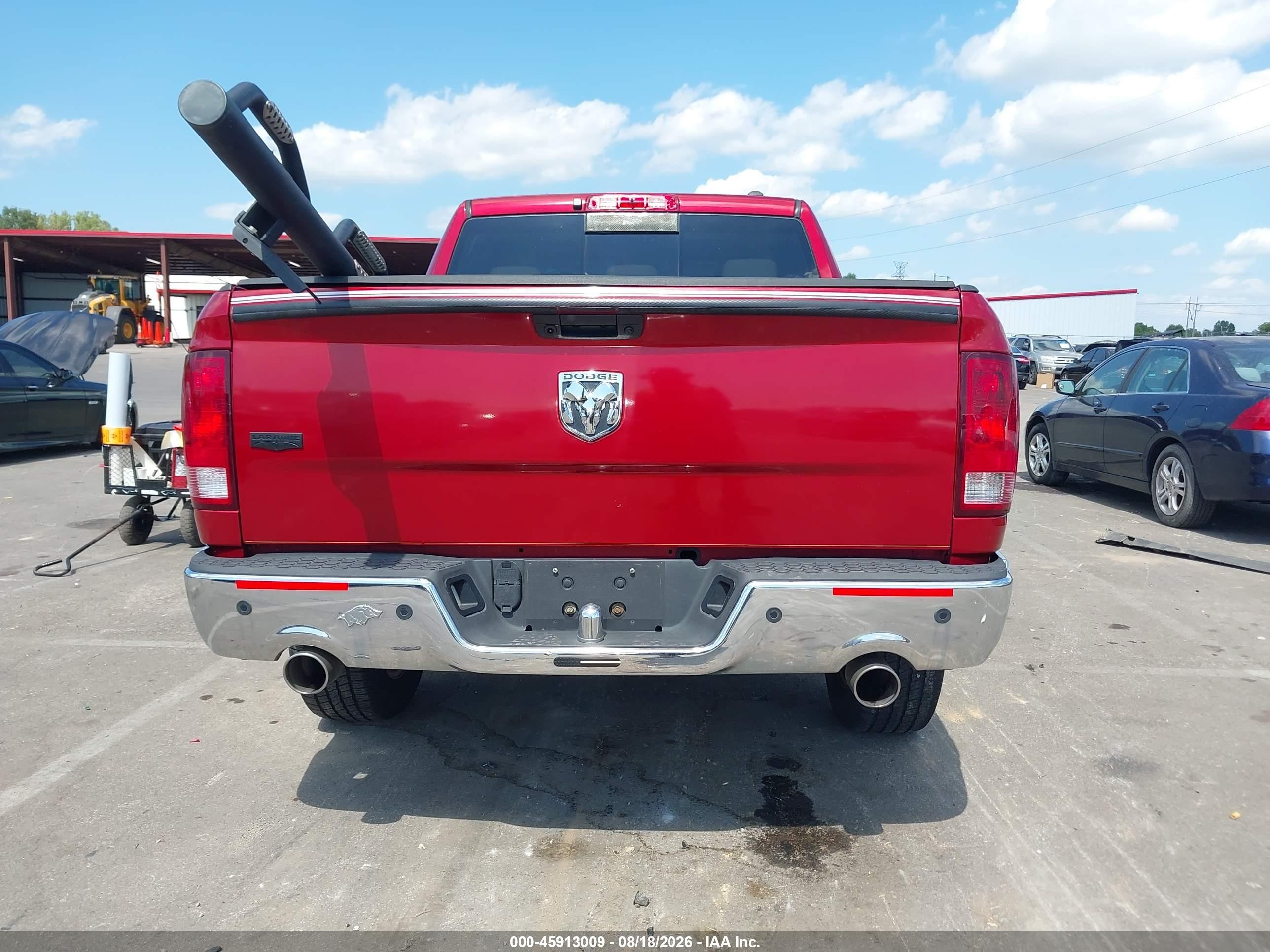 2009 Dodge Ram 1500 Laramie Бордовый vin: 1D3HB13T29S710986