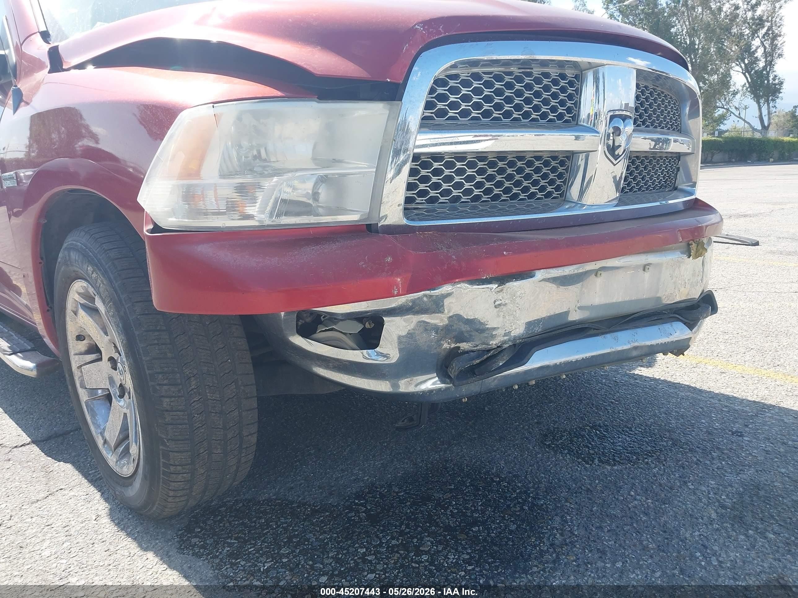 2009 Dodge Ram 1500 Laramie Red vin: 1D3HB13T29S748413