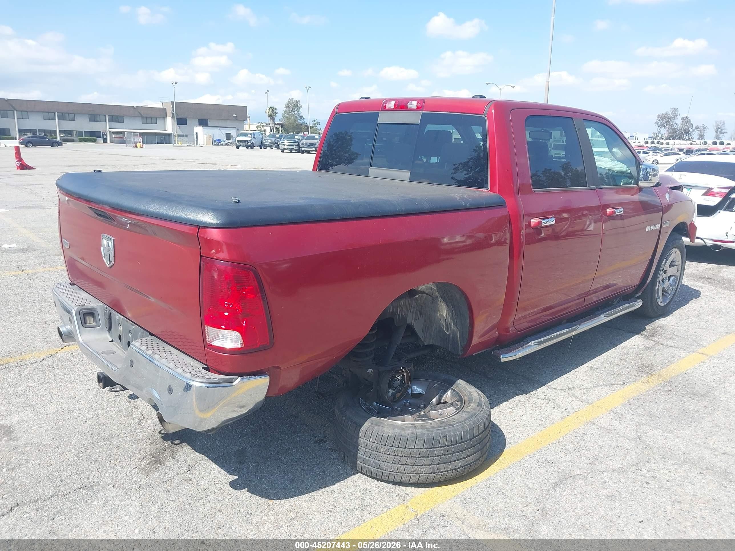 2009 Dodge Ram 1500 Laramie Red vin: 1D3HB13T29S748413
