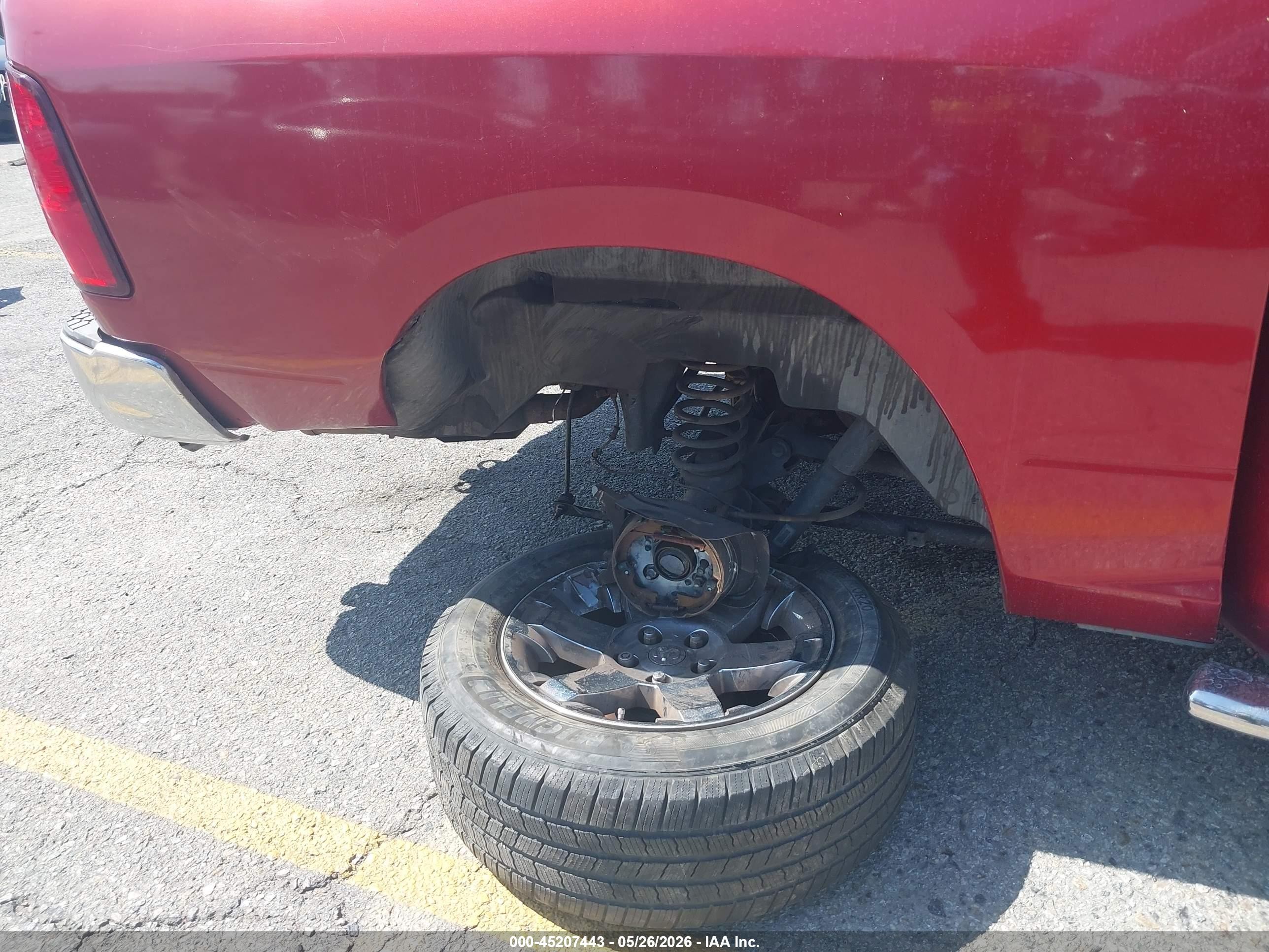 2009 Dodge Ram 1500 Laramie Red vin: 1D3HB13T29S748413