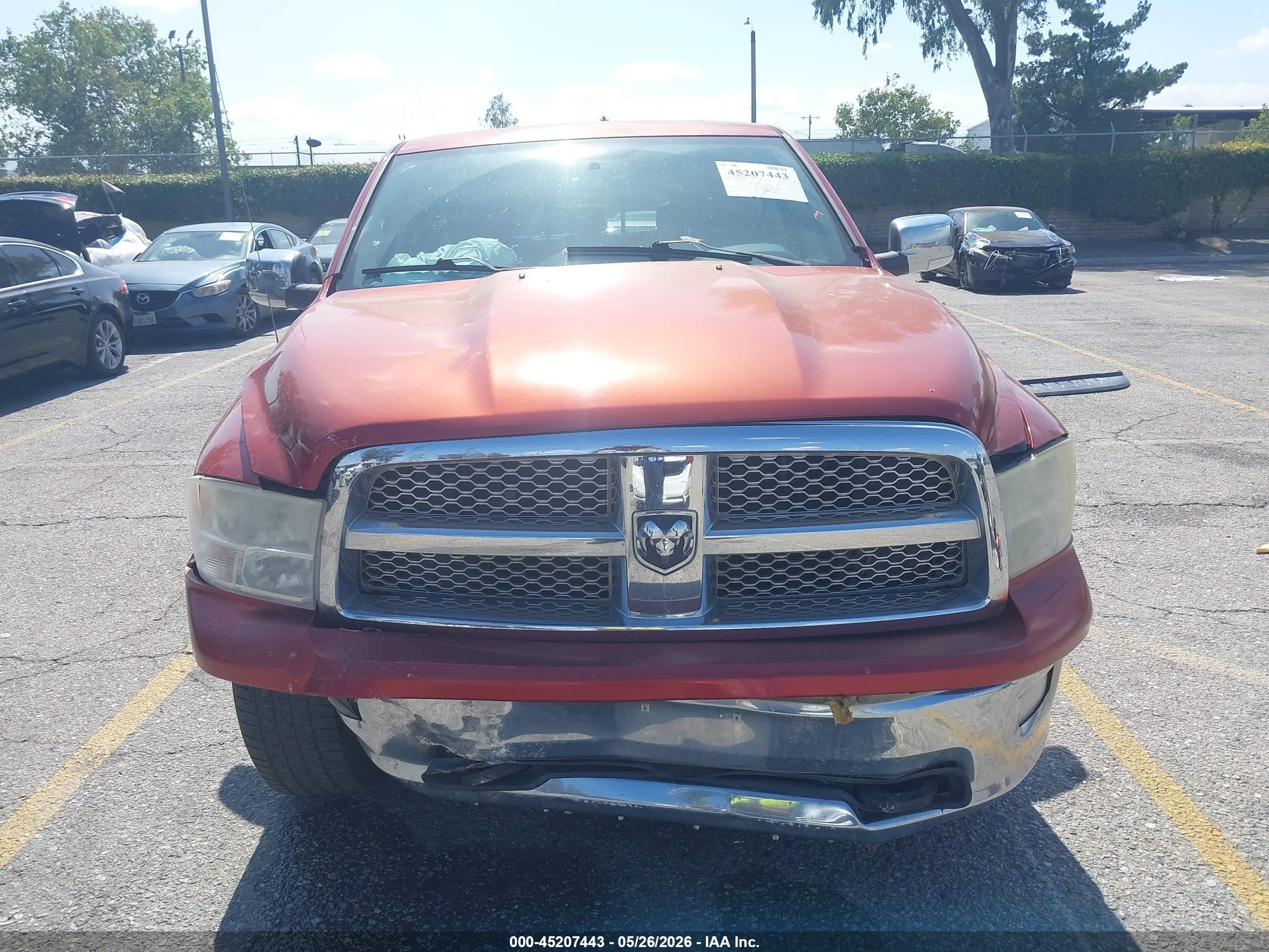 2009 Dodge Ram 1500 Laramie Red vin: 1D3HB13T29S748413
