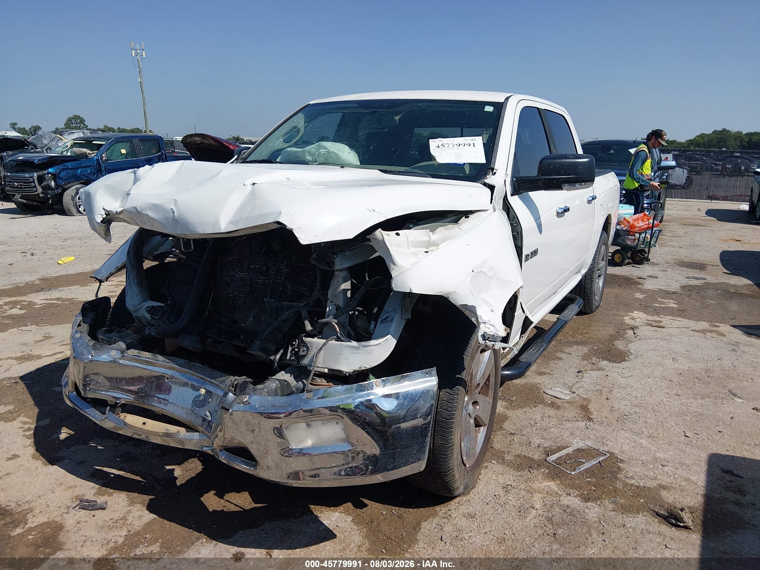 2009 Dodge Ram 1500 Slt/sport/trx White vin: 1D3HB13T49J514795