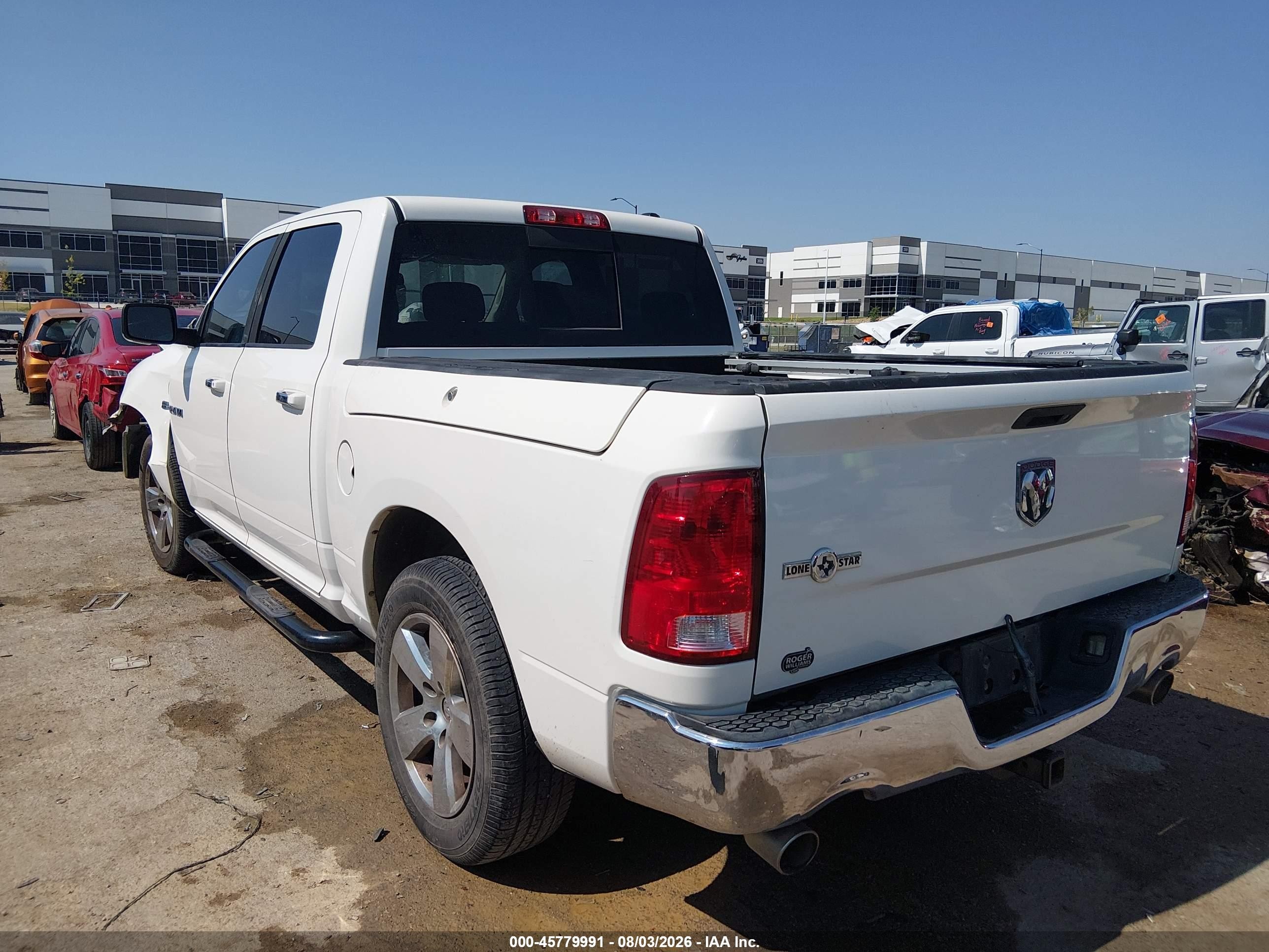 2009 Dodge Ram 1500 Slt/sport/trx White vin: 1D3HB13T49J514795