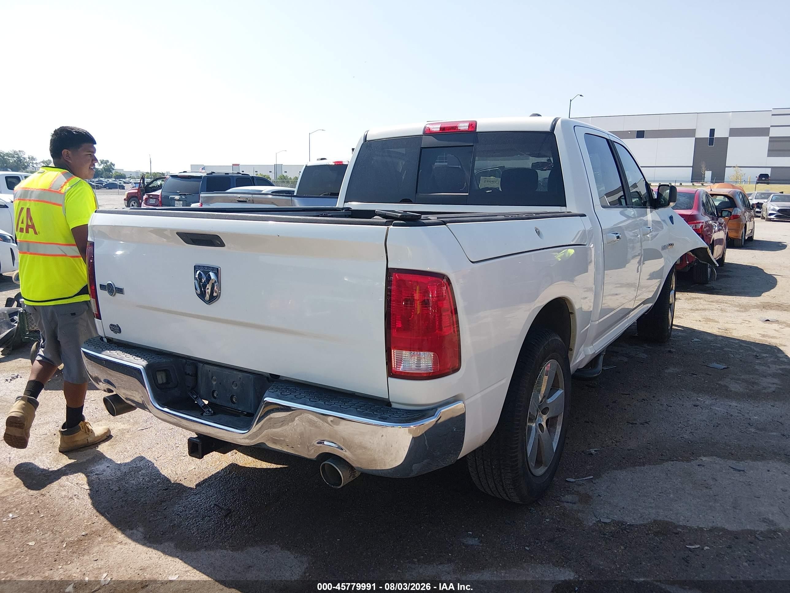 2009 Dodge Ram 1500 Slt/sport/trx White vin: 1D3HB13T49J514795