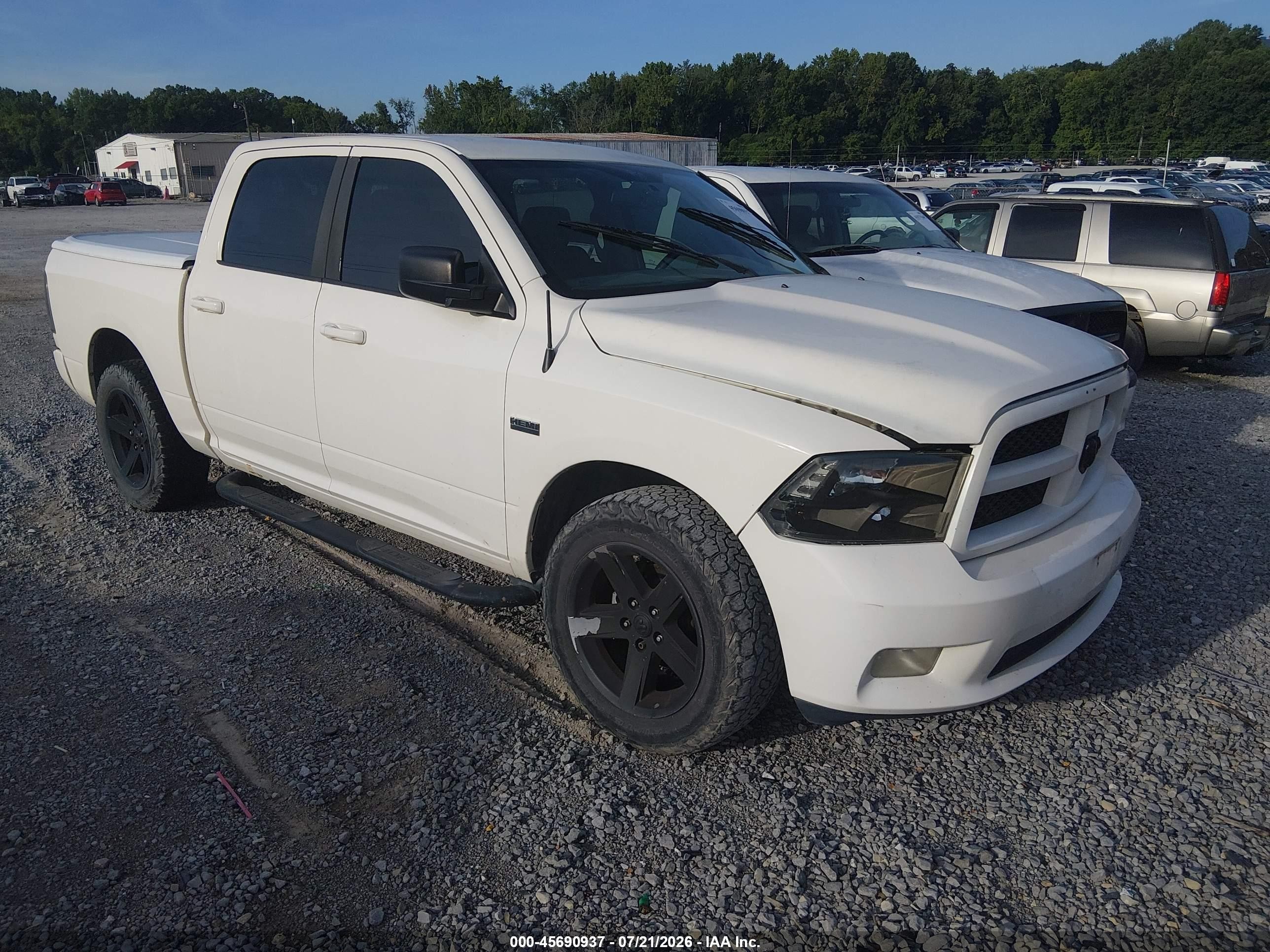 2009 Dodge Ram 1500 Slt/sport/trx White vin: 1D3HB13T69S743246