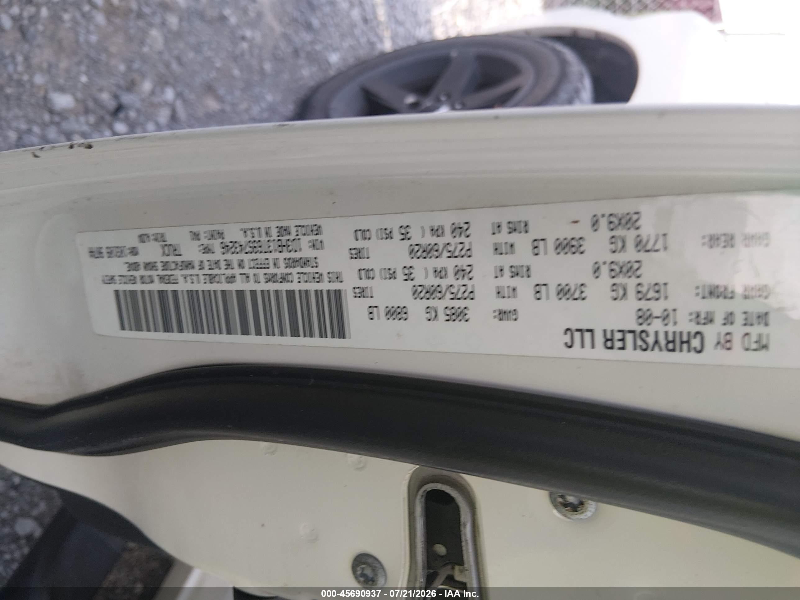 2009 Dodge Ram 1500 Slt/sport/trx White vin: 1D3HB13T69S743246