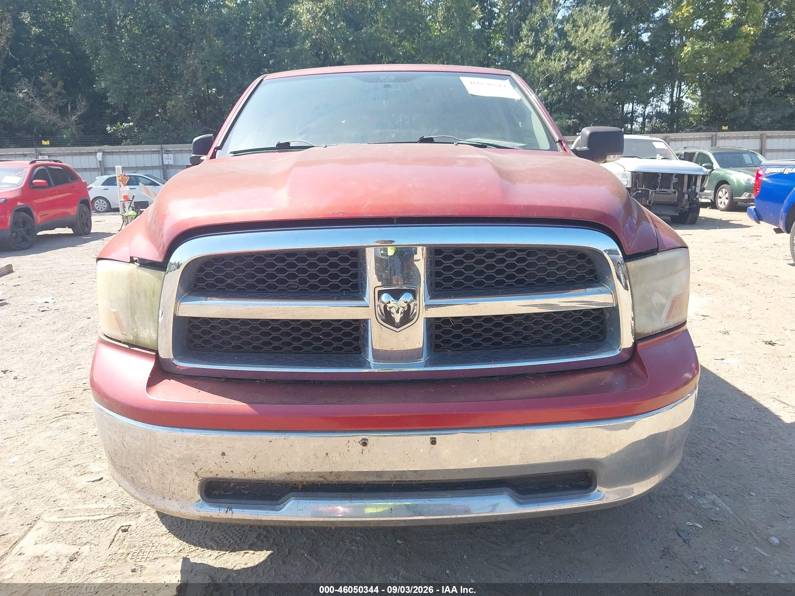 2009 Dodge Ram 1500 Slt/sport/trx Red vin: 1D3HB13T79S709395